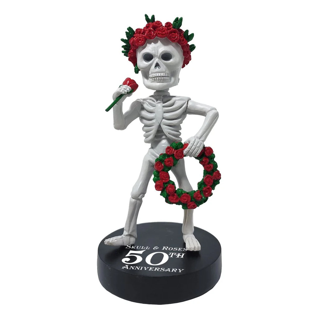 Grateful Dead Skull & Roses 50th Anniversary Bobblehead