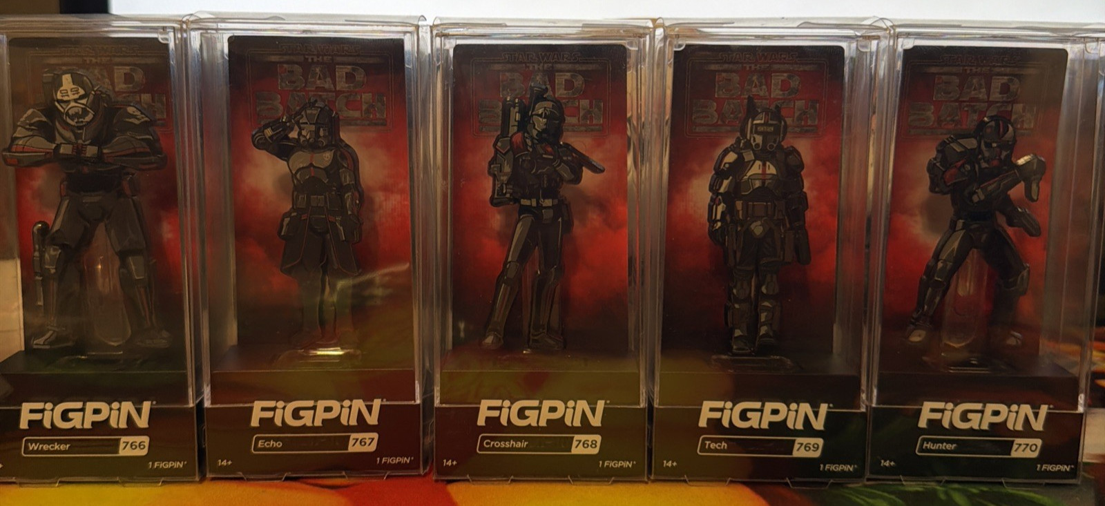 FiGPiN Star Wars The Bad Batch Set of 5 Pins Disney
