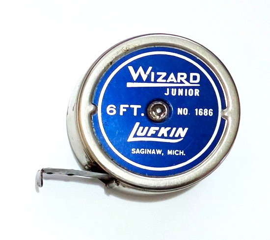 Vintage Lufkin Wizard Junior 6 Ft. Tape Measure No 1686