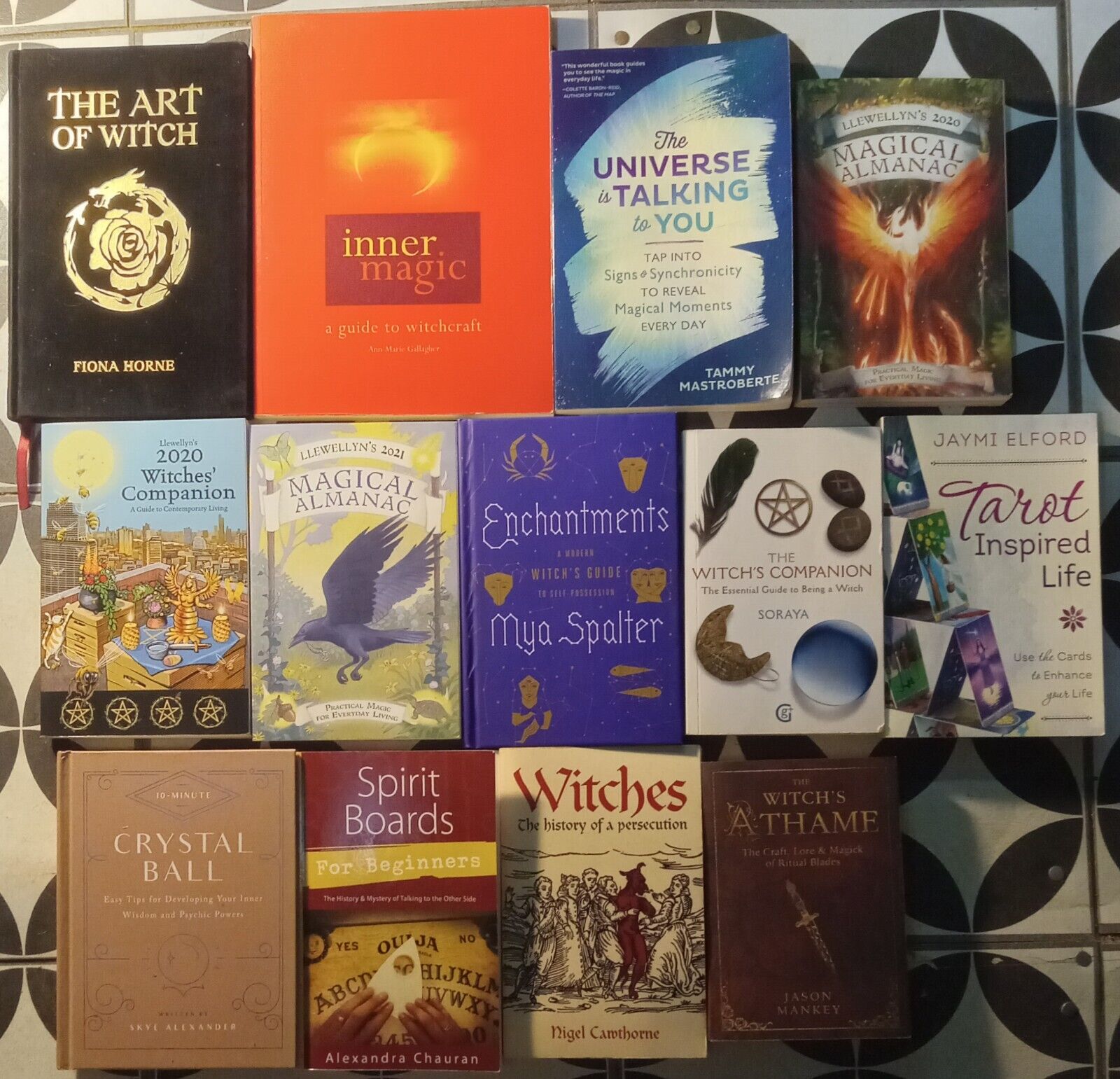 Lot Of 13 Wica Witchcraft Books Beginers Guides Magical Almanacs & Many Others