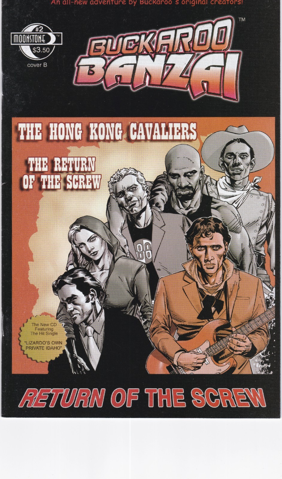 Moonstone BUCKAROO BANZAI RETURN OF THE SCREW #2 first printing Cover B Moonstone BUCKAROO BANZAI RETURN OF THE SCREW #2 first printing Cover B