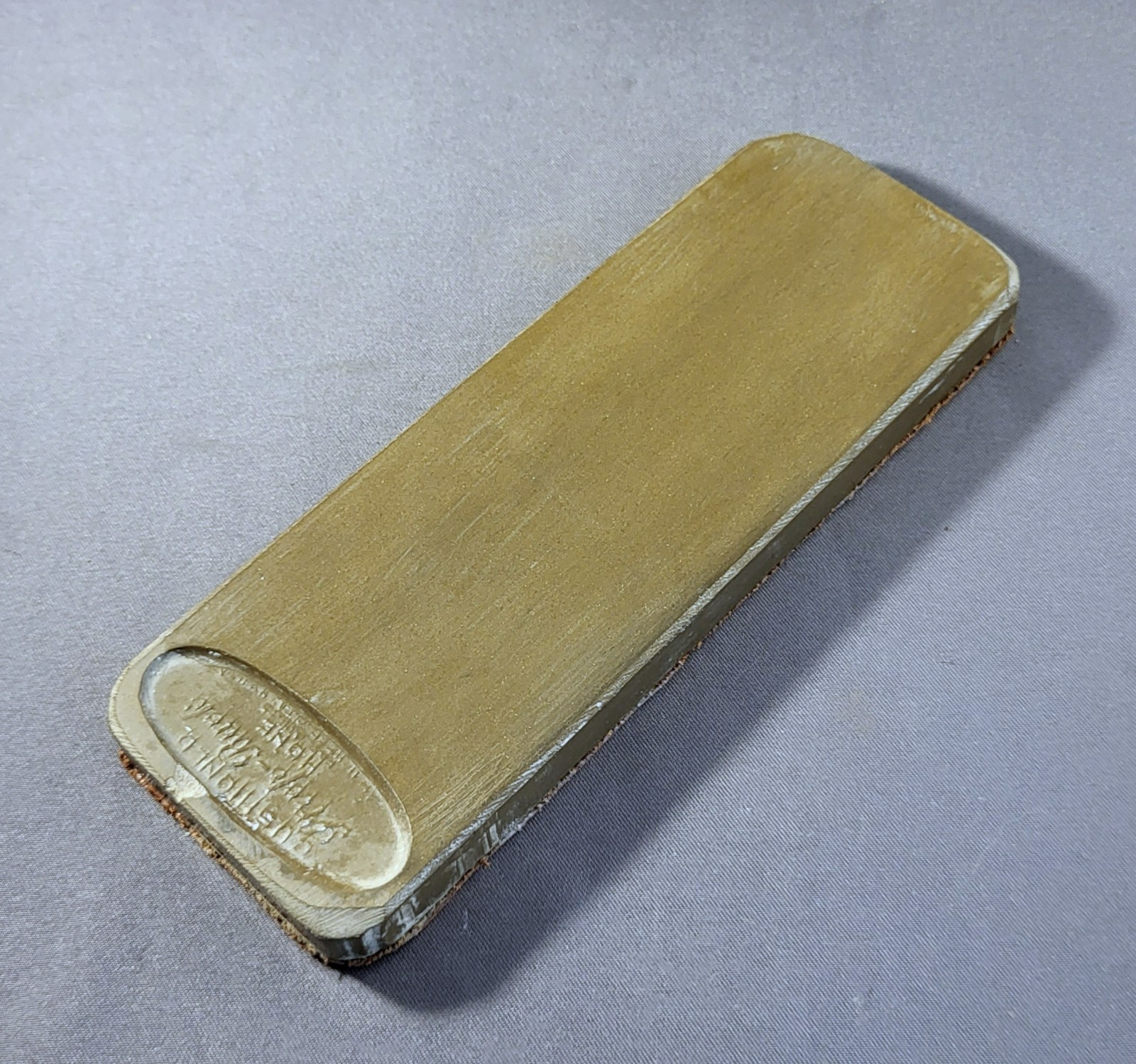 Vintage AMERICAN HONE CO. - CUSHIONED STROP BACK HONE - Sharpening Stone