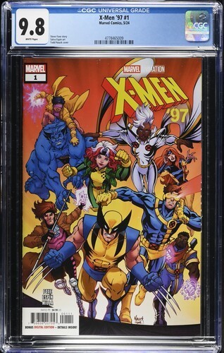 X-Men 97 1 CGC 9.8 Main Cover 1st Print  Animated Series DISNEY Wolverine Rogue 
