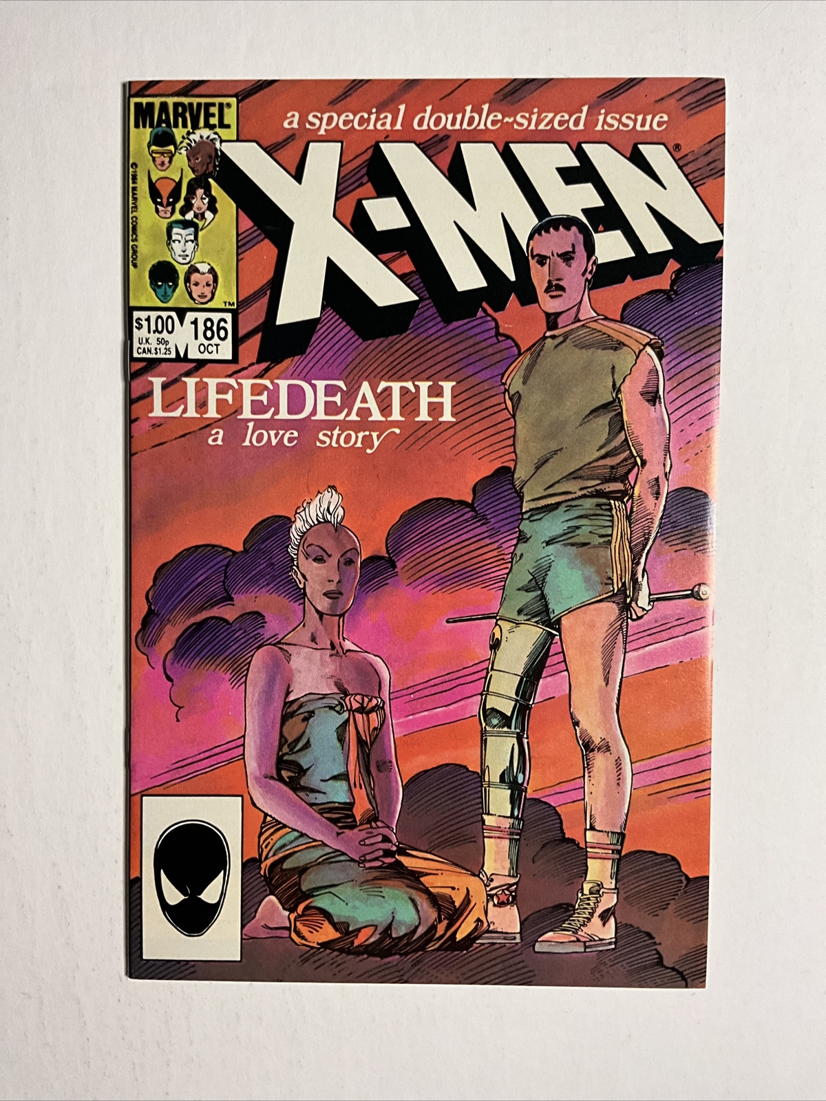 Uncanny X-Men #186 Lifedeath Barry Windsor-Smith VF Marvel Copper Age Comic Book Uncanny X-Men #186 Lifedeath Barry Windsor-Smith VF Marvel Copper Age Comic Book