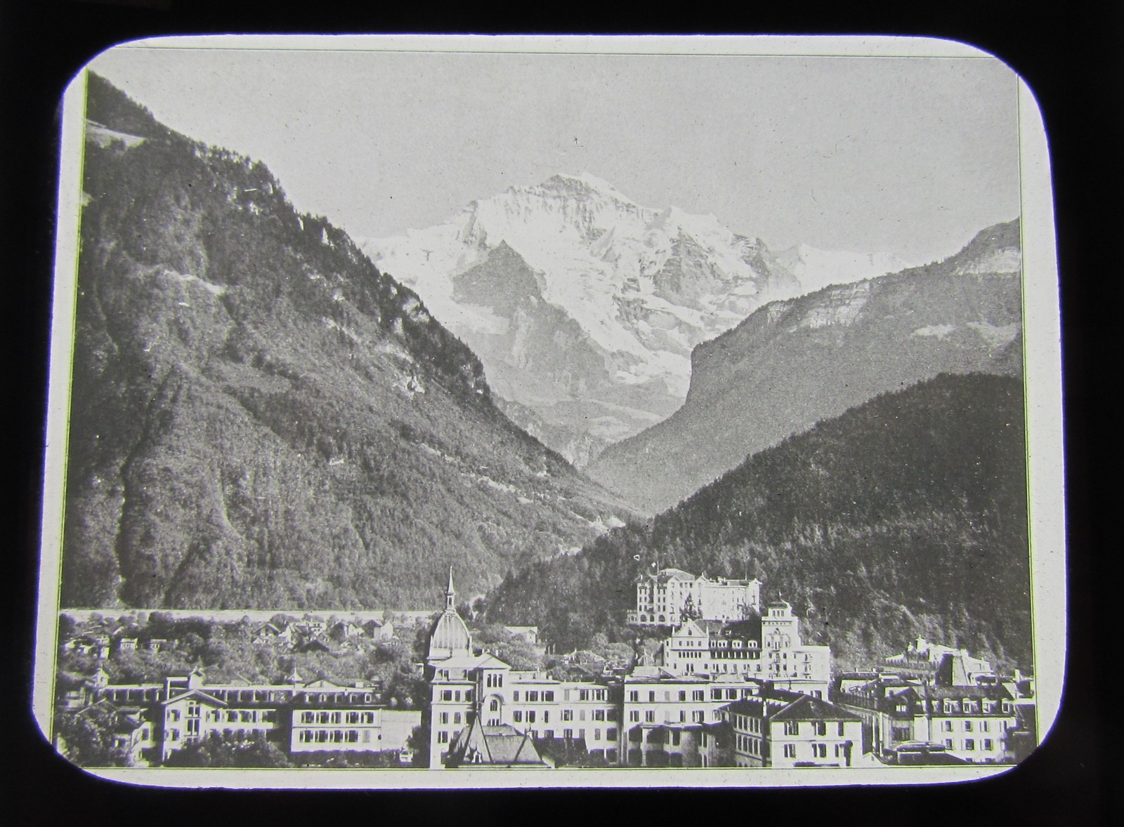 Glass Magic lantern slide INNSBRUCK C1890 SWITZERLAND L66 Glass Magic lantern slide INNSBRUCK C1890 SWITZERLAND L66