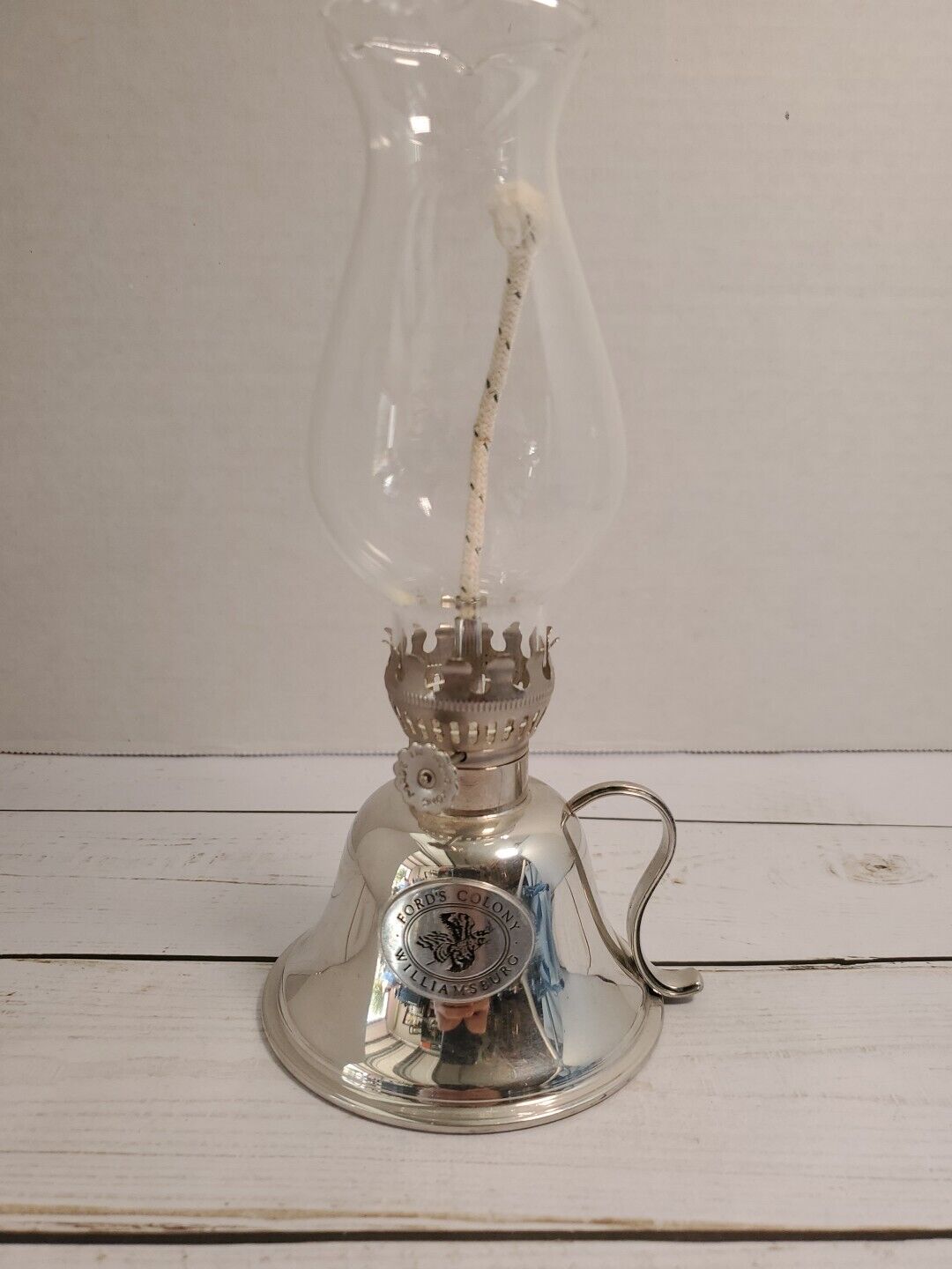 Connecticut House Handcrafted Pewter Oil Lamp 7.5\
