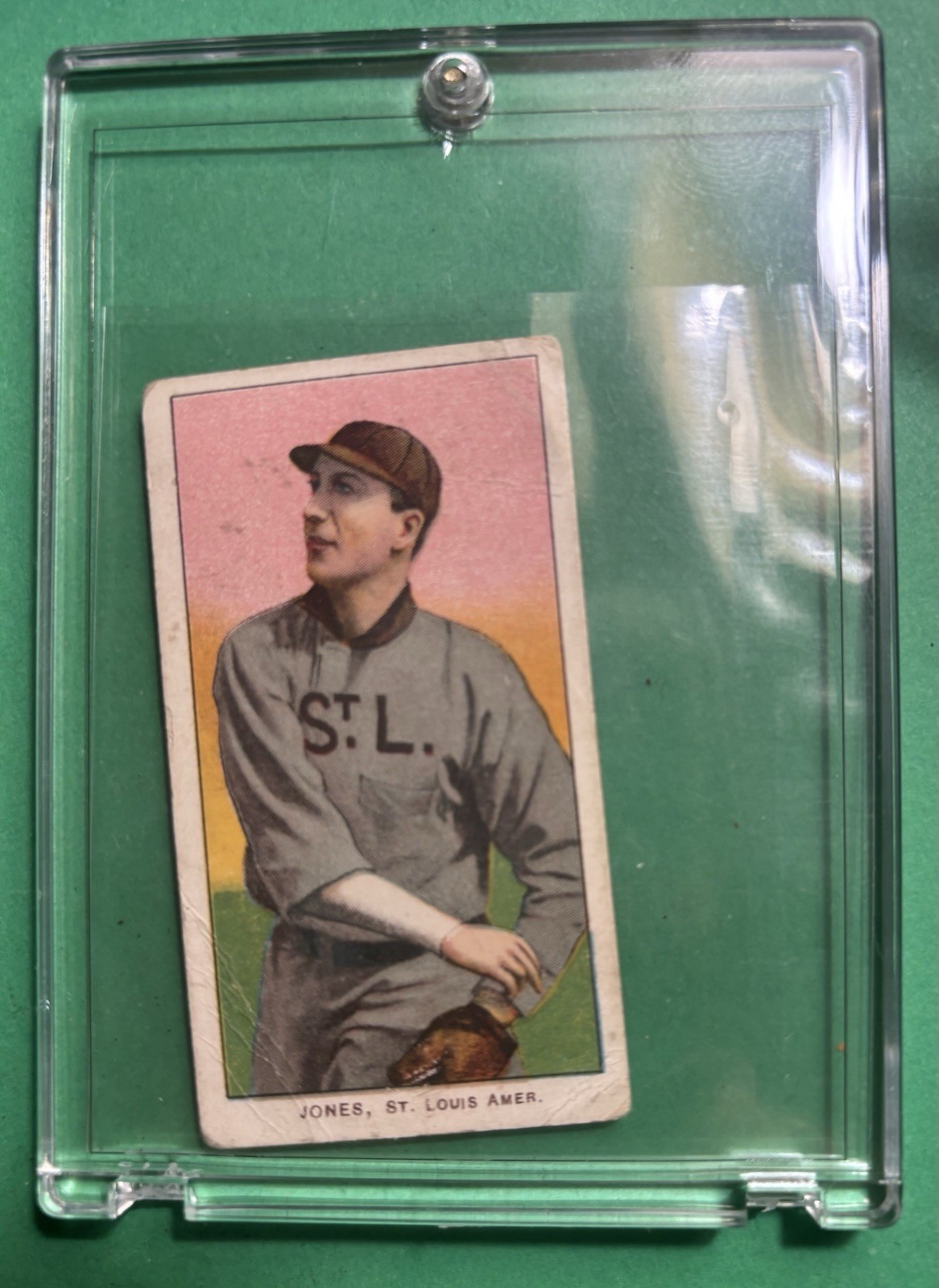 1909-1911 T206 Tom Jones St. Louis American League Piedmont Back