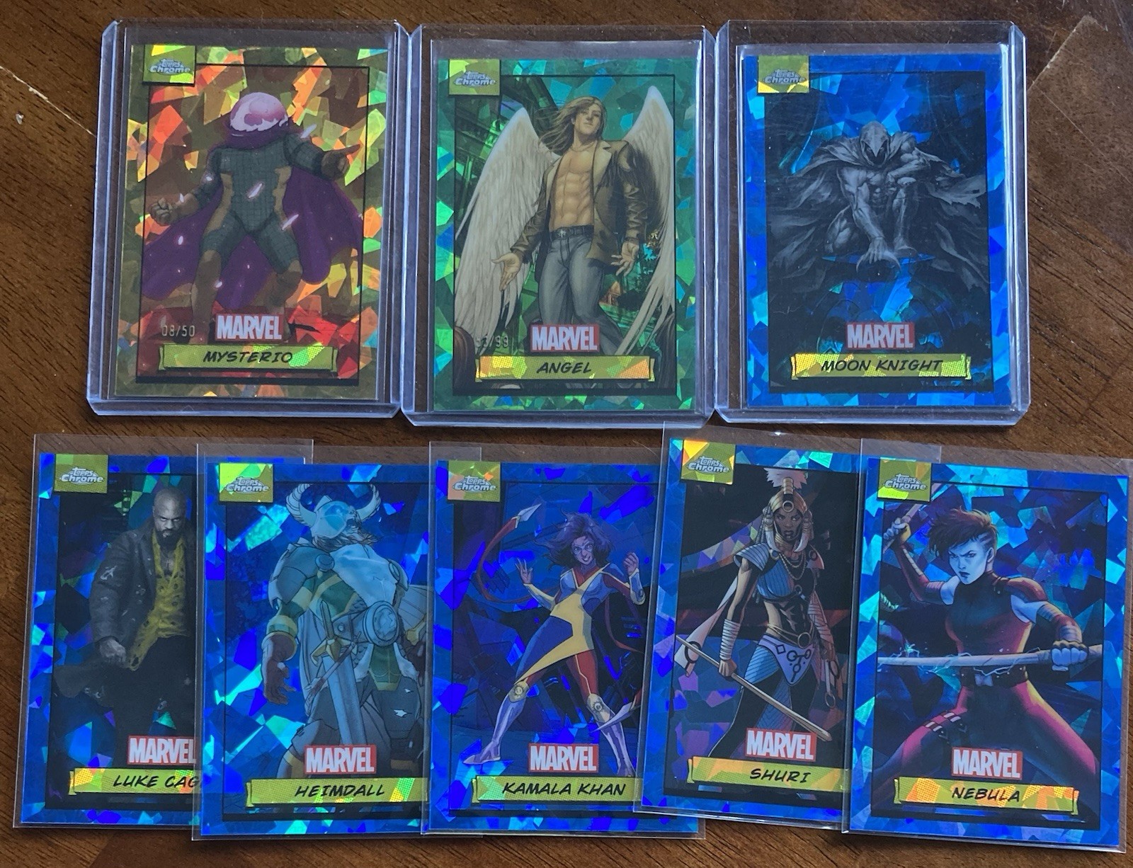 2024 topps marvel chrome Sapphire Lot Gold Green Mysterio Moon Knight Angel