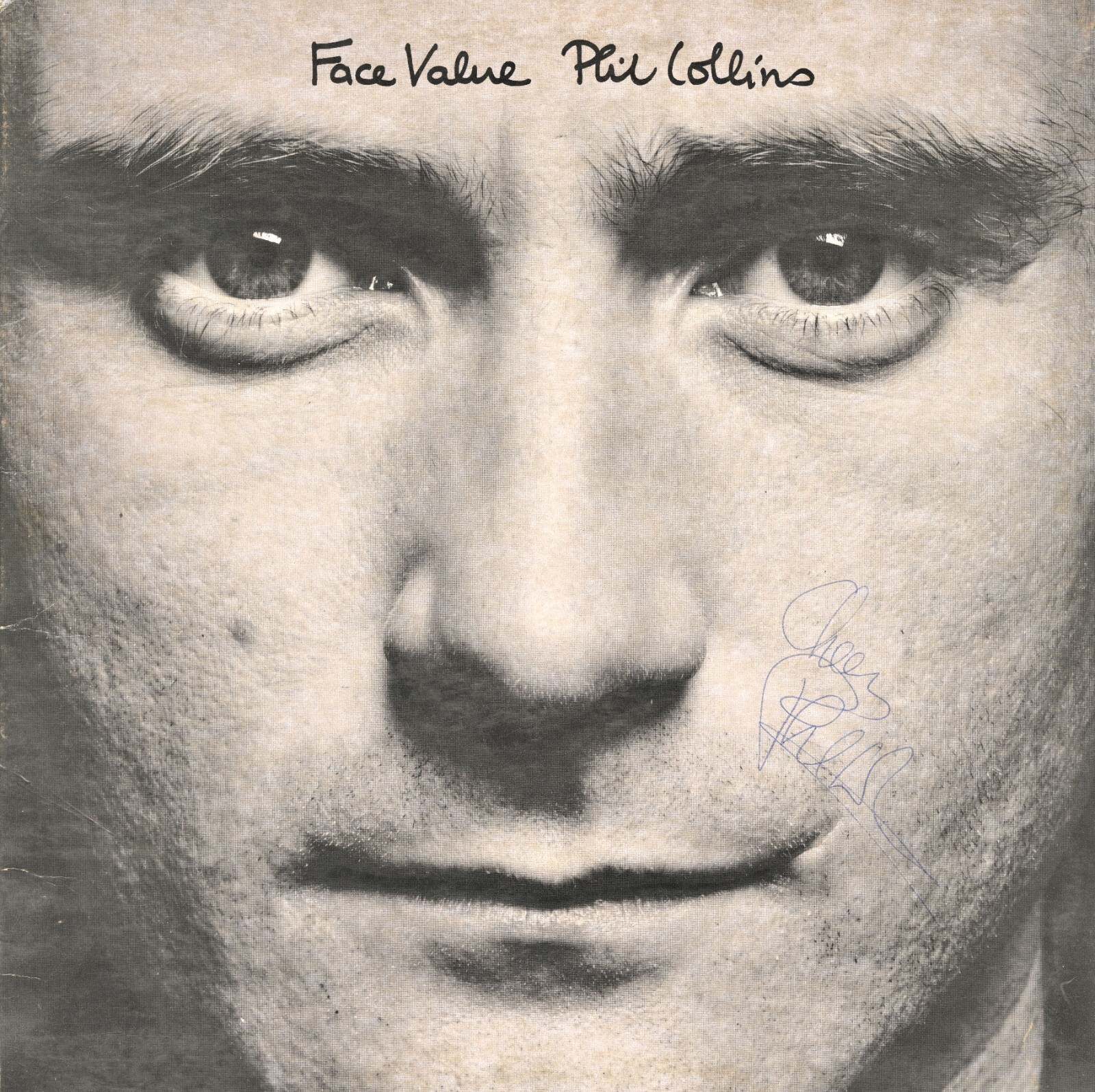 Phil Collins ~ Signed Autographed Face Value 1981 Vinyl LP Album ~ PSA DNA