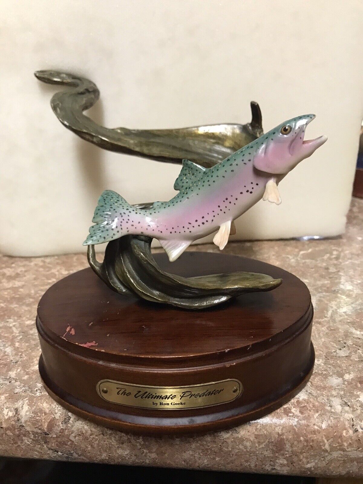 RARE Franklin Mint Prototype Bronze Bass Fish 