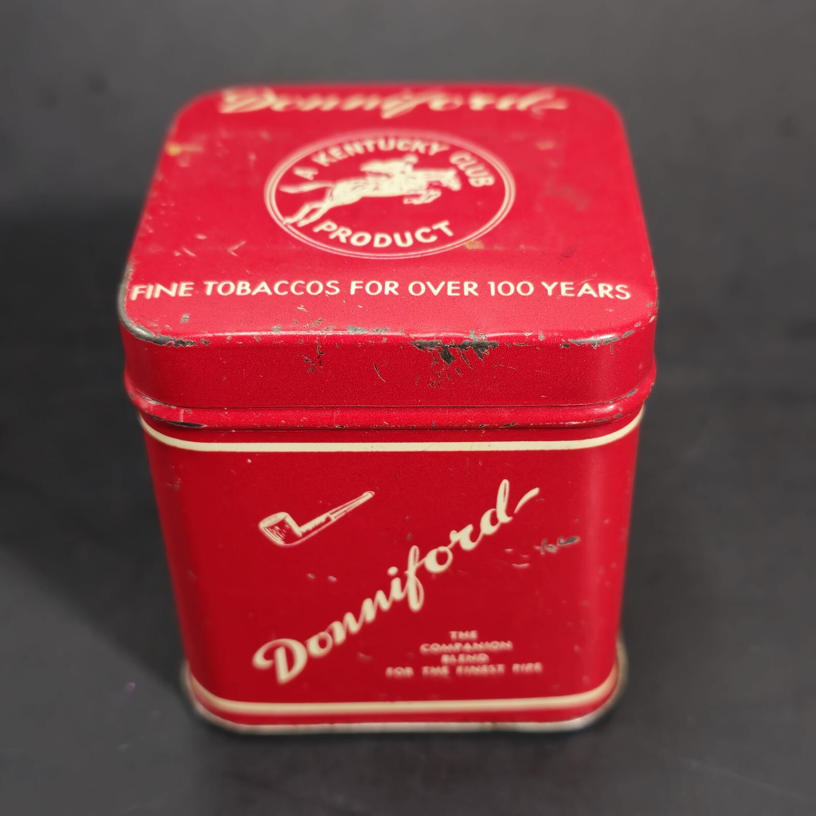 Vintage 1 Oz Donniford A Kentucky Club Tobacco Tin  Mail Pouch Tobacco Company