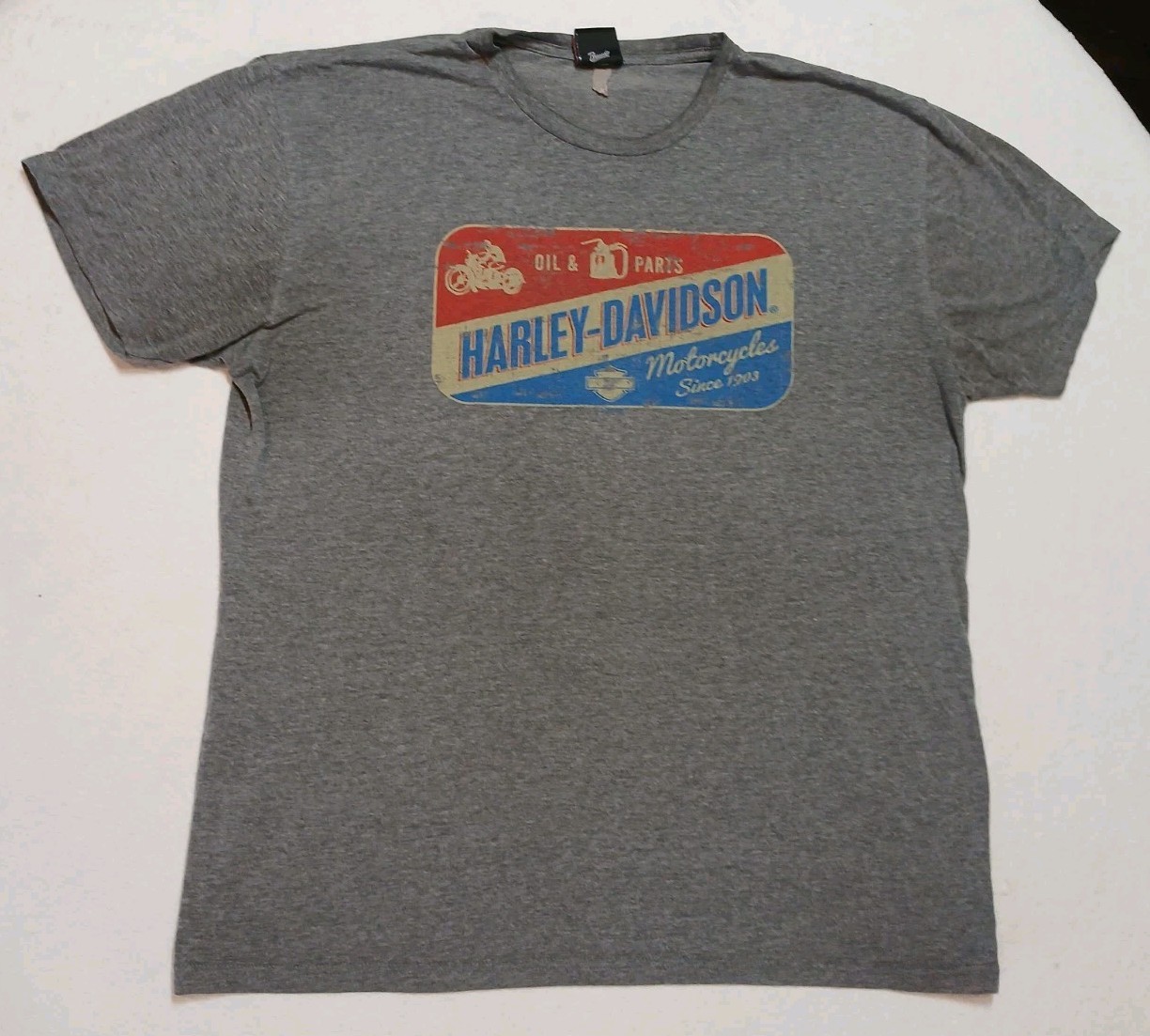 Harley Davidson Shirt Mens XL Gray Antelope Valley Lancaster CA Retro Flag No 1 Harley Davidson Shirt Mens XL Gray Antelope Valley Lancaster CA Retro Flag No 1
