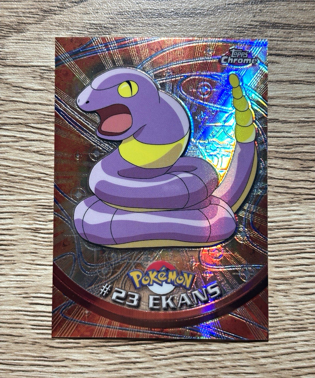 Topps Pokémon Spectra-Chrome Chrome #23 Ekans Trading Card 1999 English