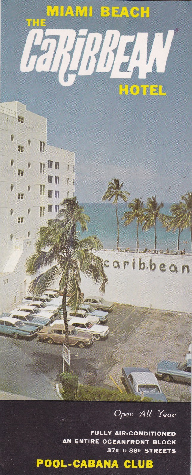 1960's The Caribbean Hotel Miami Beach Florida Brochure