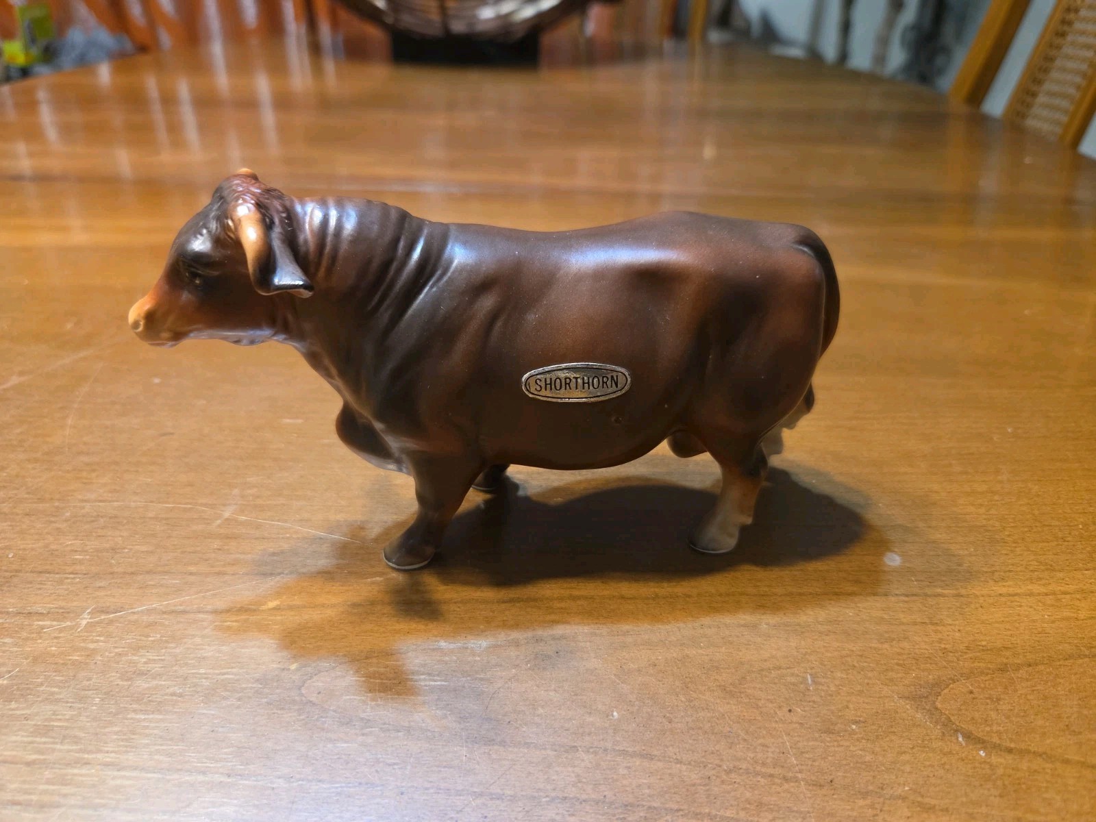 Vintage Lefton Shorthorn BULL Cattle Cow Steer Farm Animal Figurine Collectible
