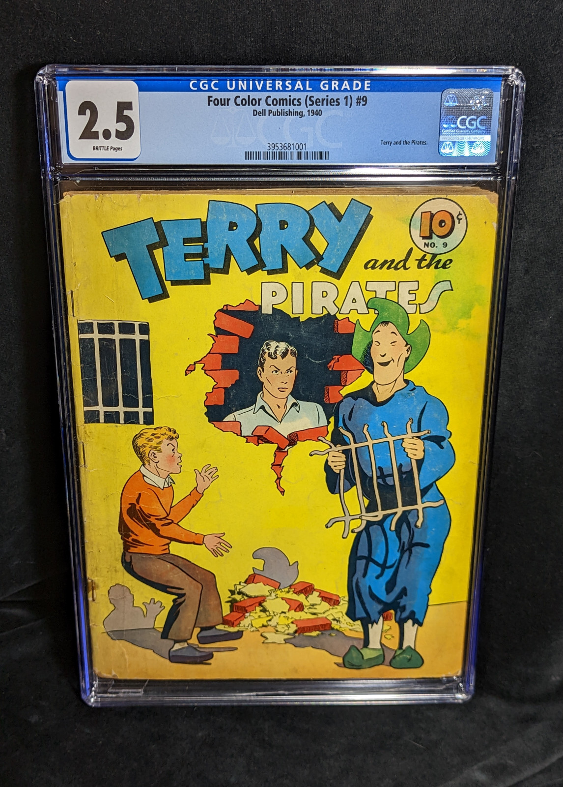 Four Color Comics (Series 1) (1940) # 9 CGC 2.5 Terry and the Pirates. Dell -