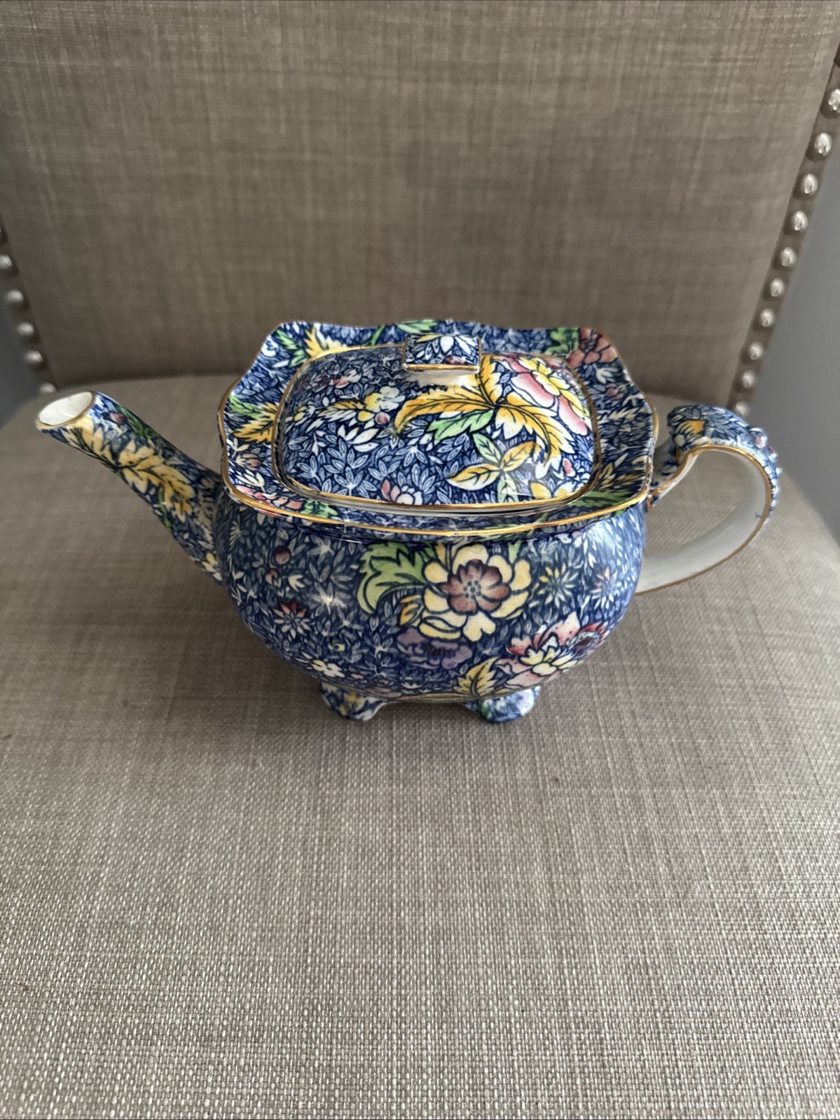 Royal Winton Grimwades Summertime Chintz Teapot Vintage Floral Made in England