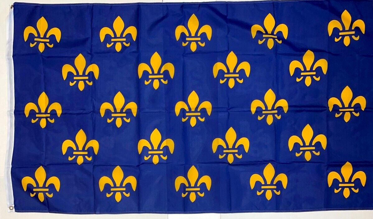 23 FLEUR-DE-LIS FRENCH 3x5ft FLAG superior quality fade resist US seller