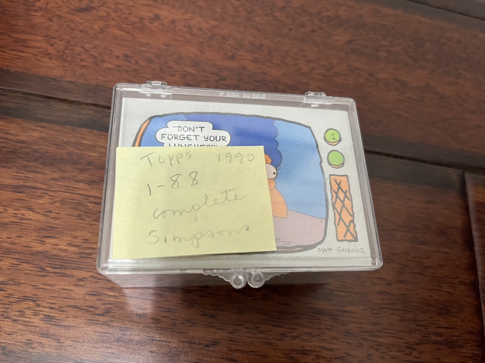 1990 Topps The Simpsons Series 1 Complete Base Card Set 1-88 Nm/M