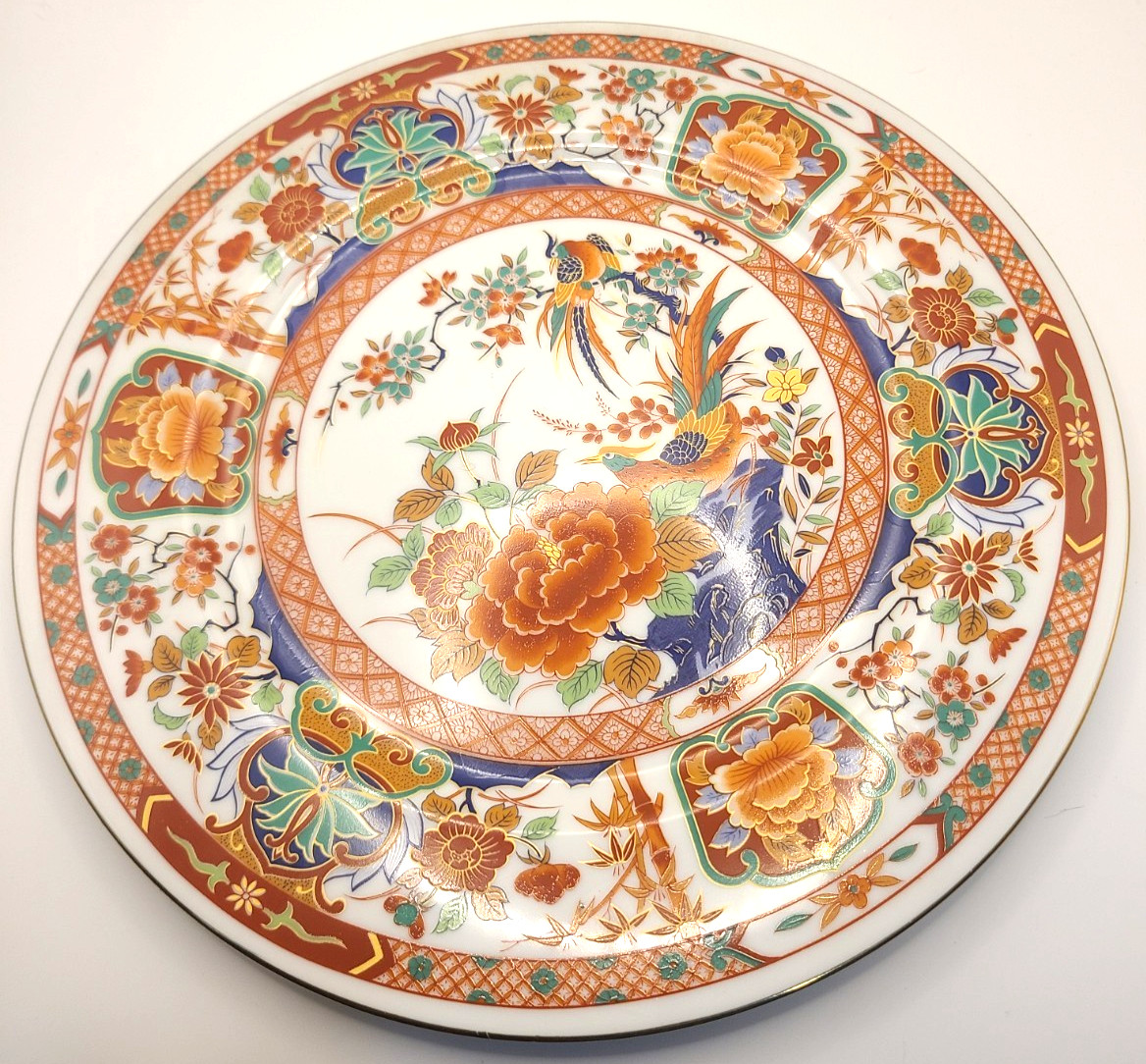 Vintage Shogun Dynasty Japan Imari Style Porcelain Plate 10 5/8