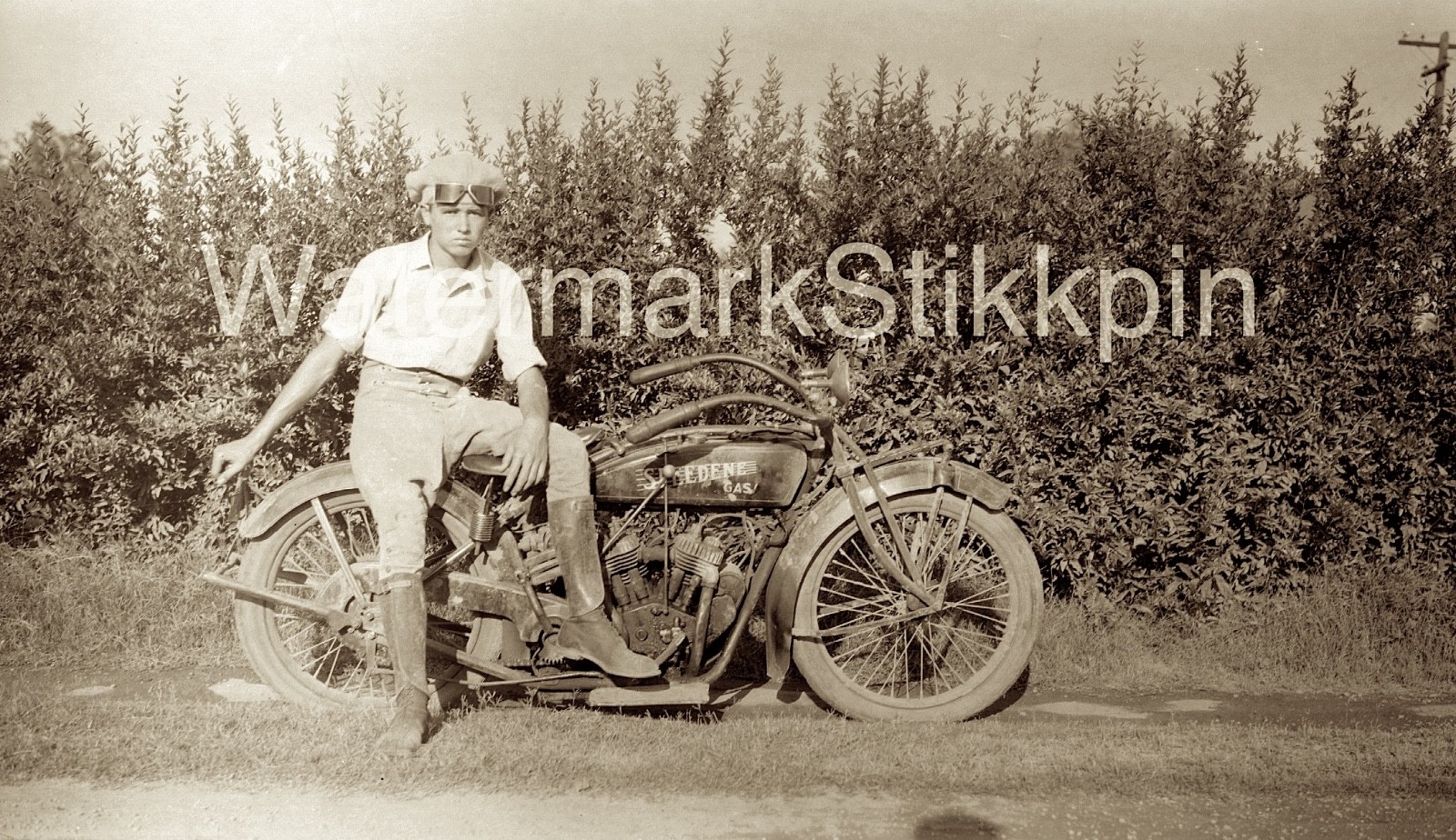 1920s era photo Negative Motorcycle INDIAN V Twin Harley Davidson THOR Excelsior