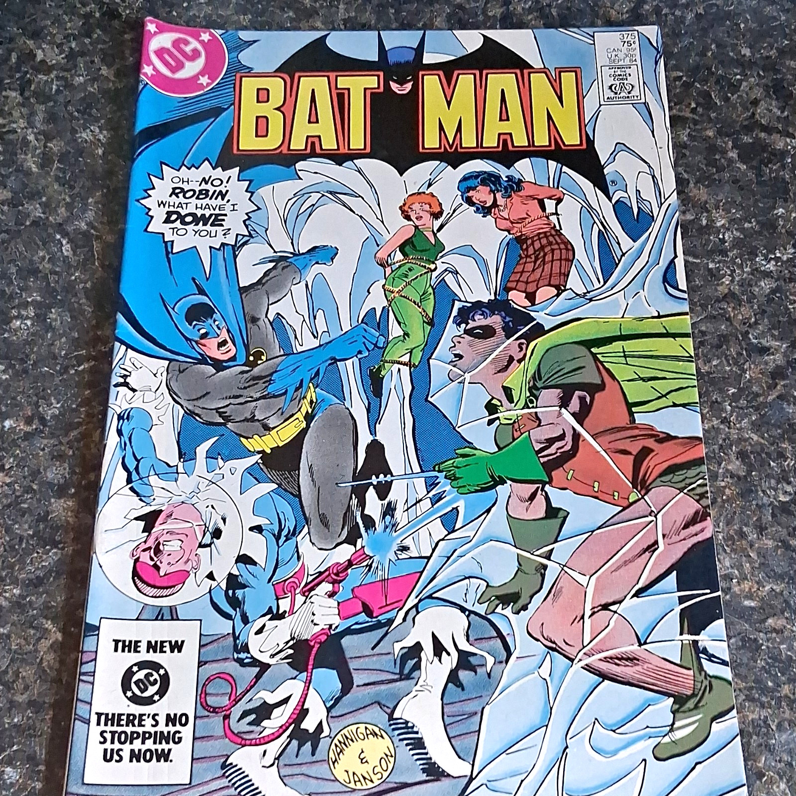 Vtg Batman DC Comic Book #375 Sept 1984 The Glacier Under Gotham Direct