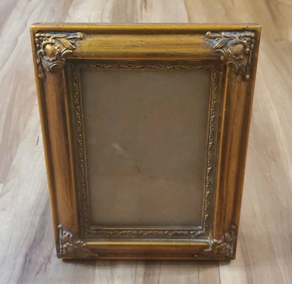 Vintage Ornate Gold Picture Frame Baroque Rococo Antique Style Photo Art