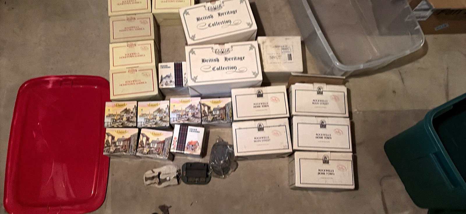 Norman Rockwell Hometown America Village Collection Lot – Rhodes Studios – 25+
