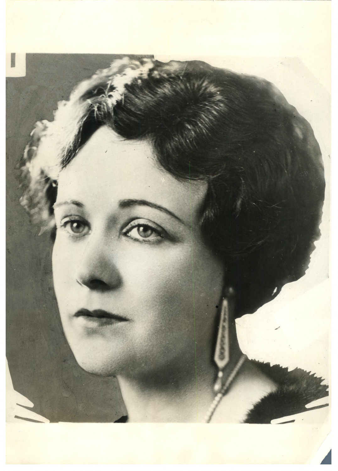 L'American Actress Virginia Valli Vintage Silver Print,Virginia Valli e