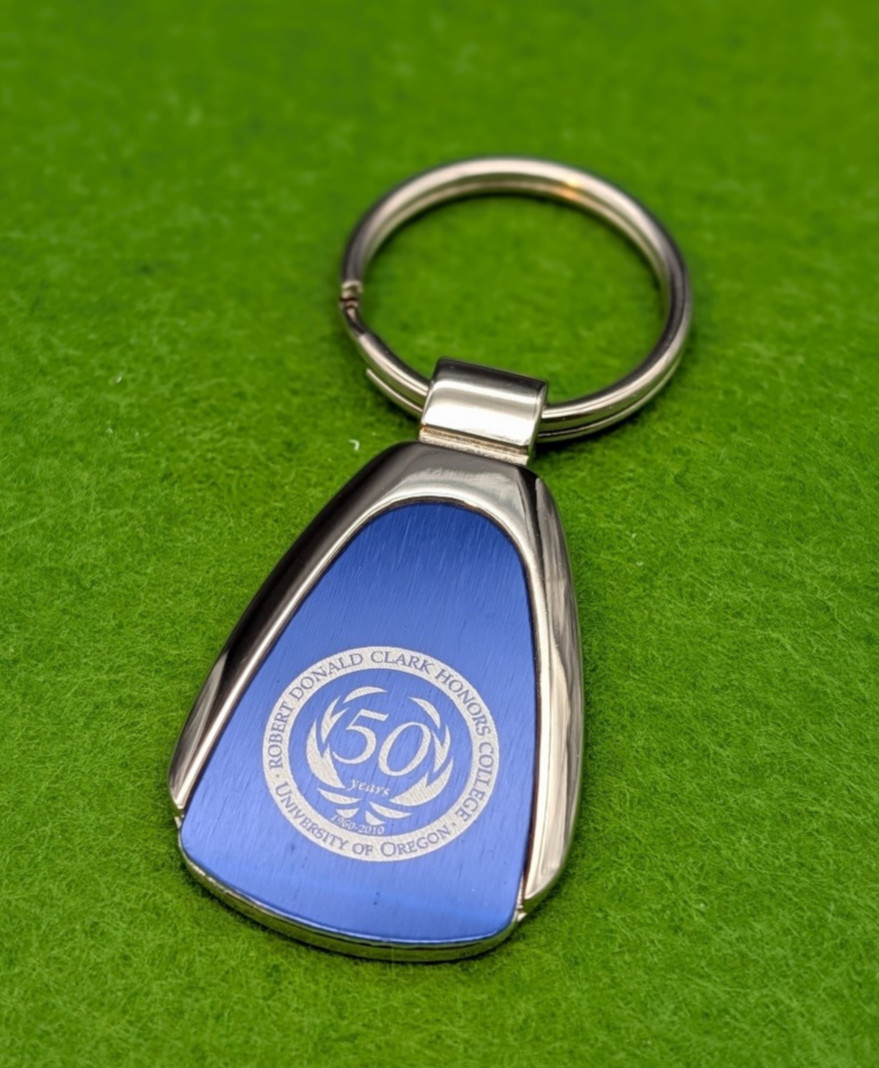 RARE UO DUCKS University of Oregon CHC Clark Honors College 50th Anniv Key RIng RARE UO DUCKS University of Oregon CHC Clark Honors College 50th Anniv Key RIng