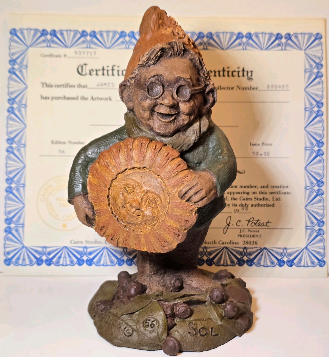 Cairn, Ltd. AUTHENTIC TOM CLARK GNOME 