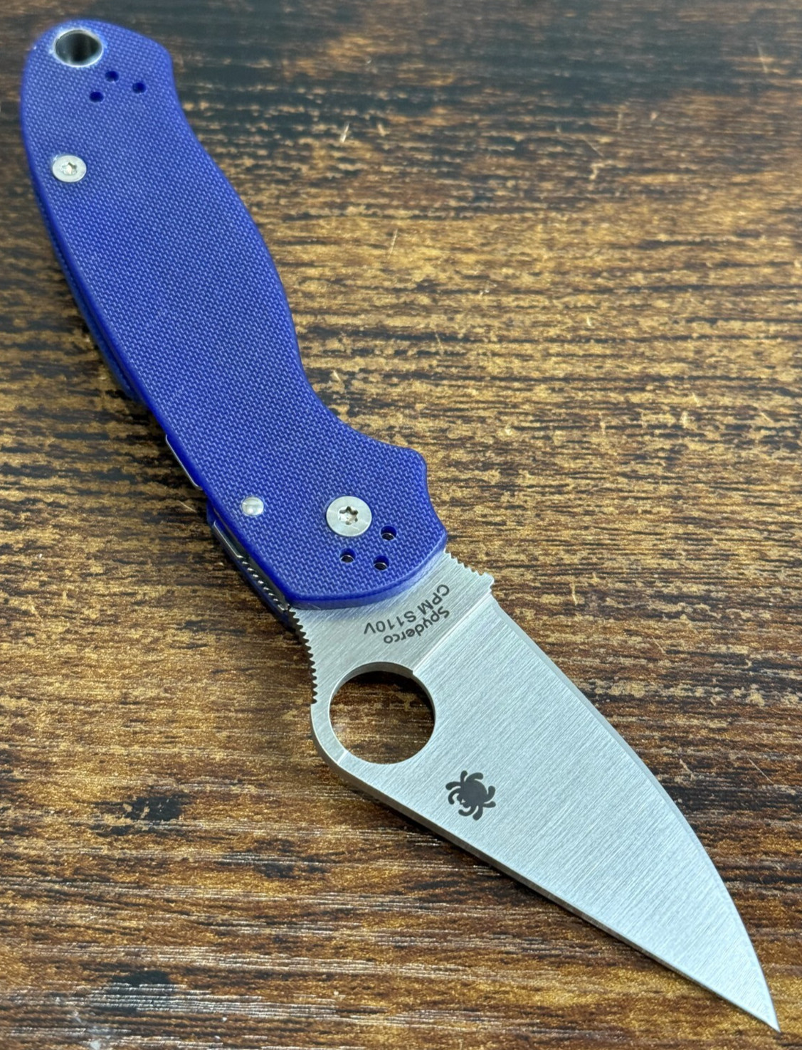 Spyderco Para 3 PM3 Blue Purple G10 - CPM S110V - C223GPDBL FACTORY SECOND Spyderco Para 3 PM3 Blue Purple G10 - CPM S110V - C223GPDBL FACTORY SECOND