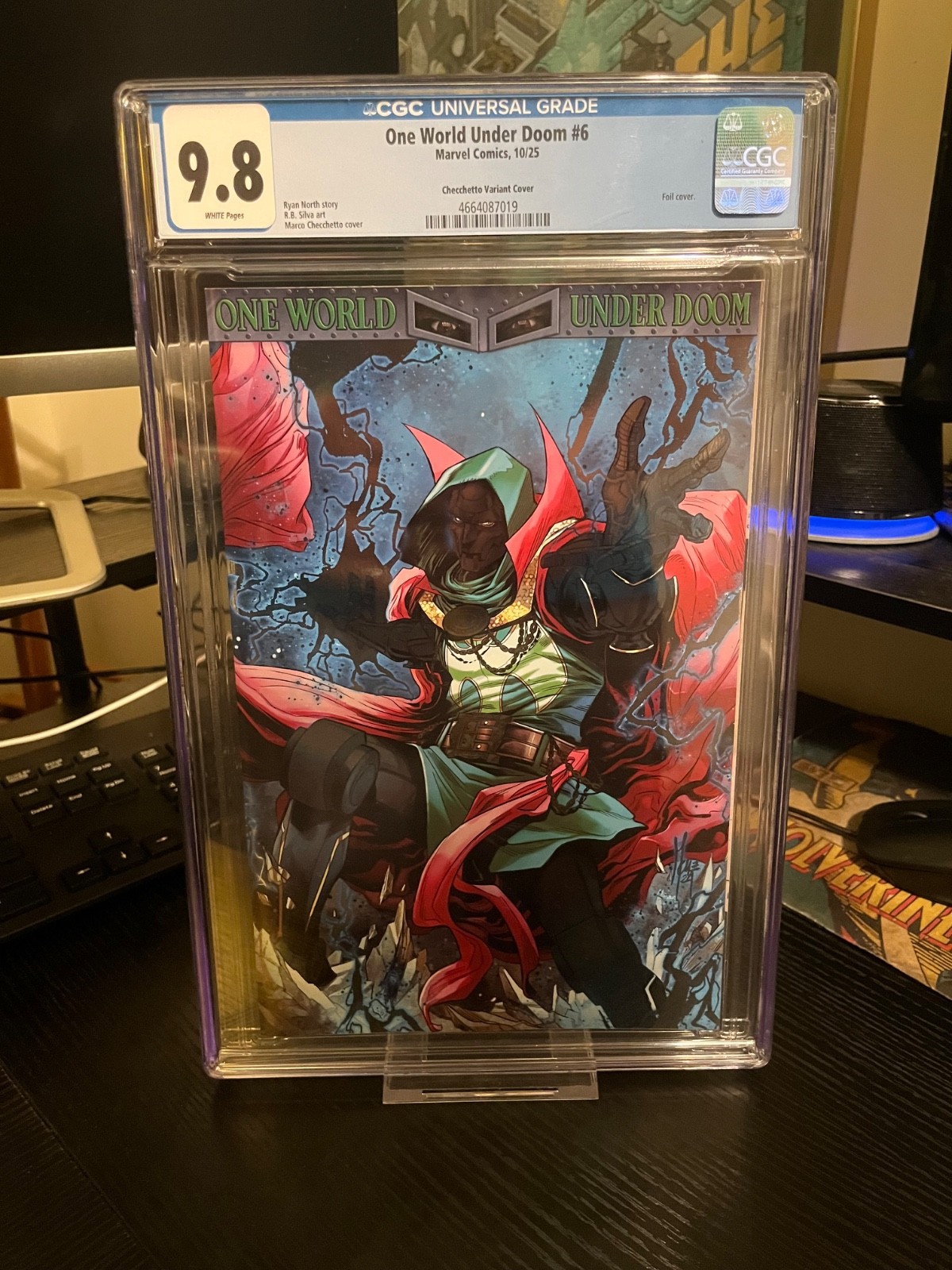 One World Under Doom #6 CGC 9.8 Marco Checchetto FOIL Variant Dr Doom 2025