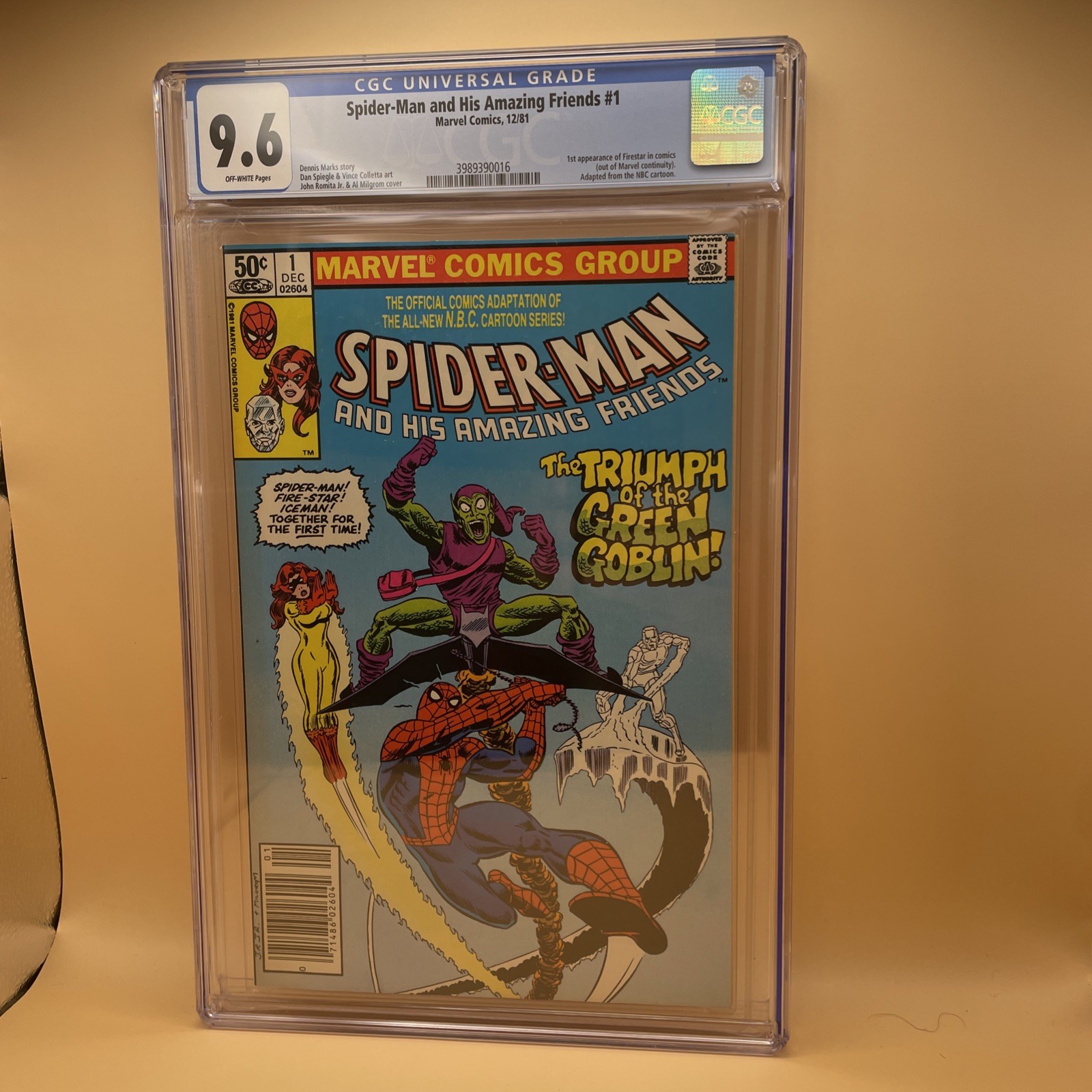 Spider-Man and His Amazing Friends #1 CGC 9.6 1st Firestar NEWSSTAND (1981)