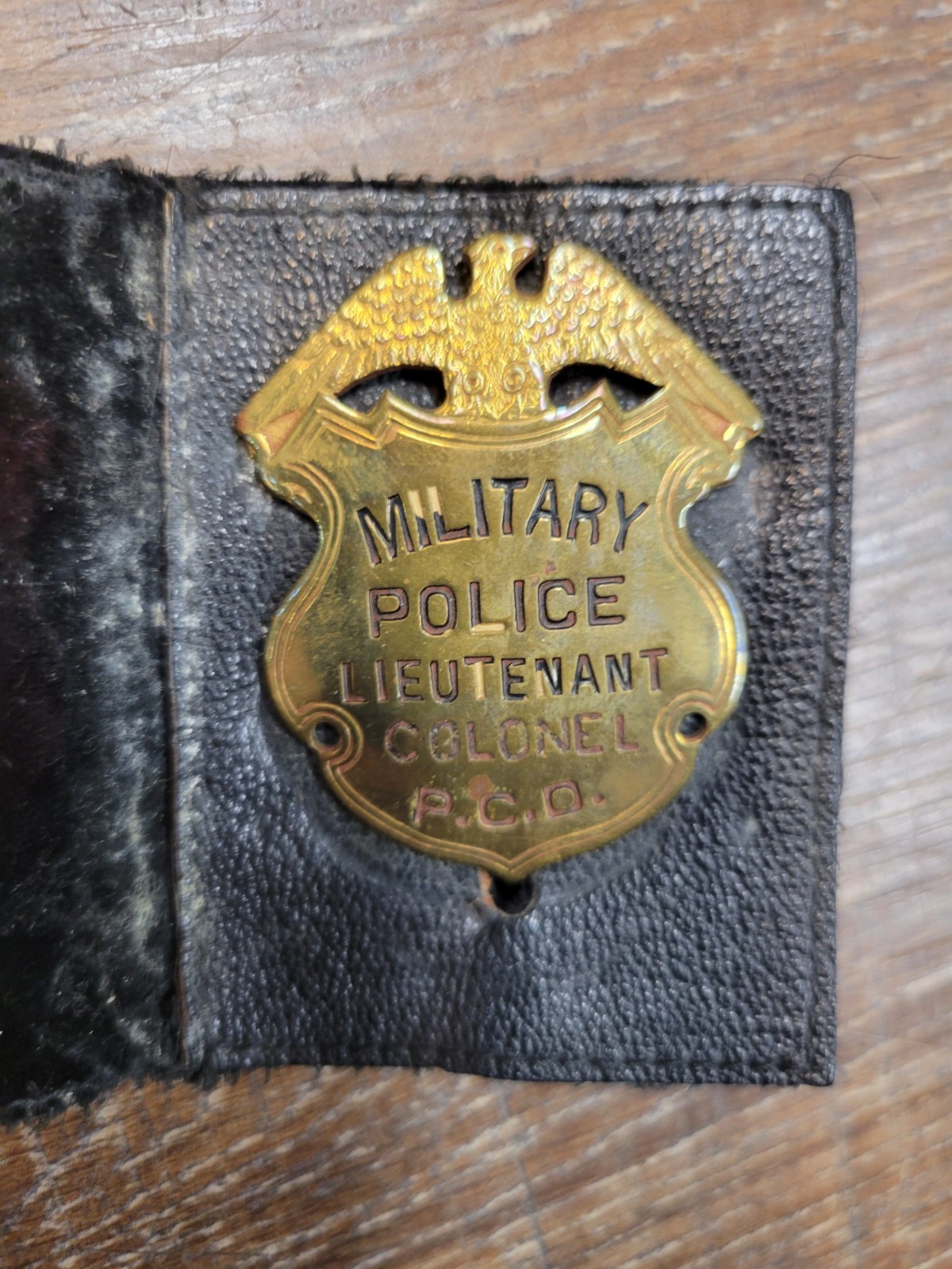 Original Vintage P.C.D. Military Police Colonel Badge