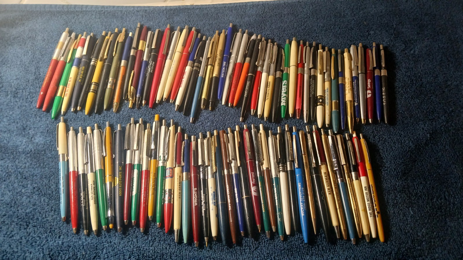 ​Lot 85 Vintage Advertising Click Pens Amaco Gas Farm Ag Lindy Ritepoint