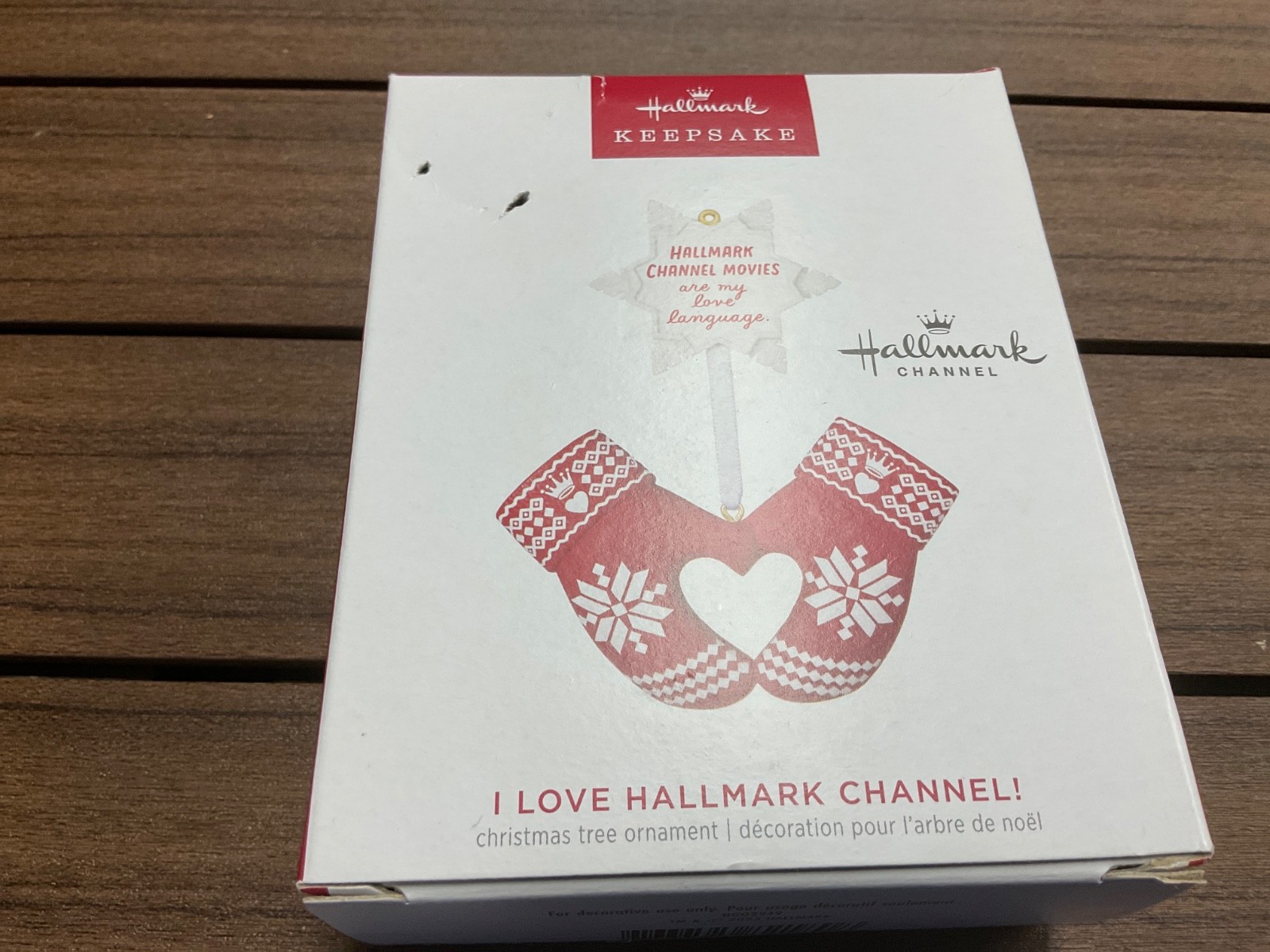 Hallmark Christmas Ornament I Love Hallmark Channel 2023  New damaged box