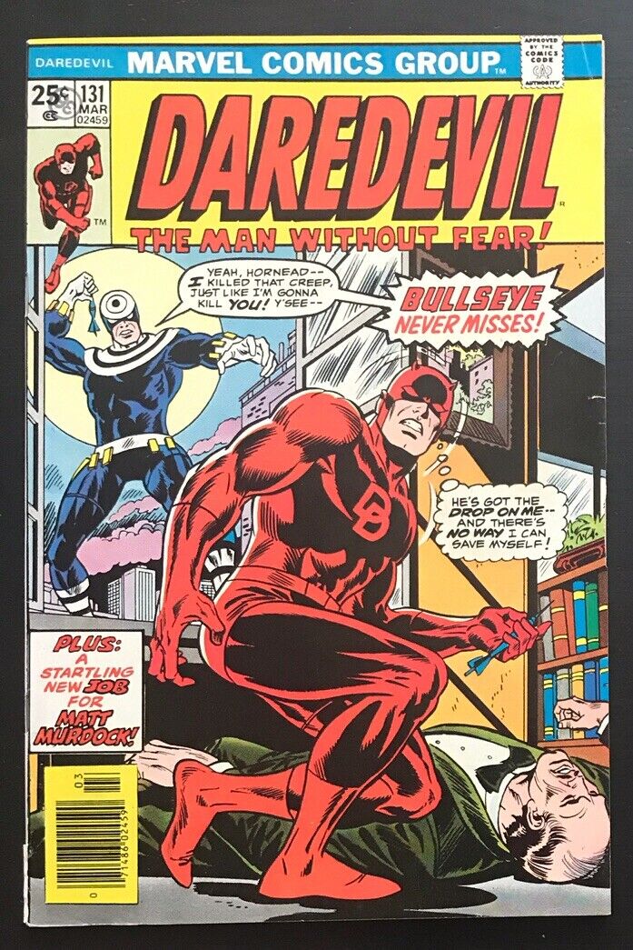Daredevil #131 Mark Jewelers 1976 Marvel Comic Book 1st Appearance of Bullseye