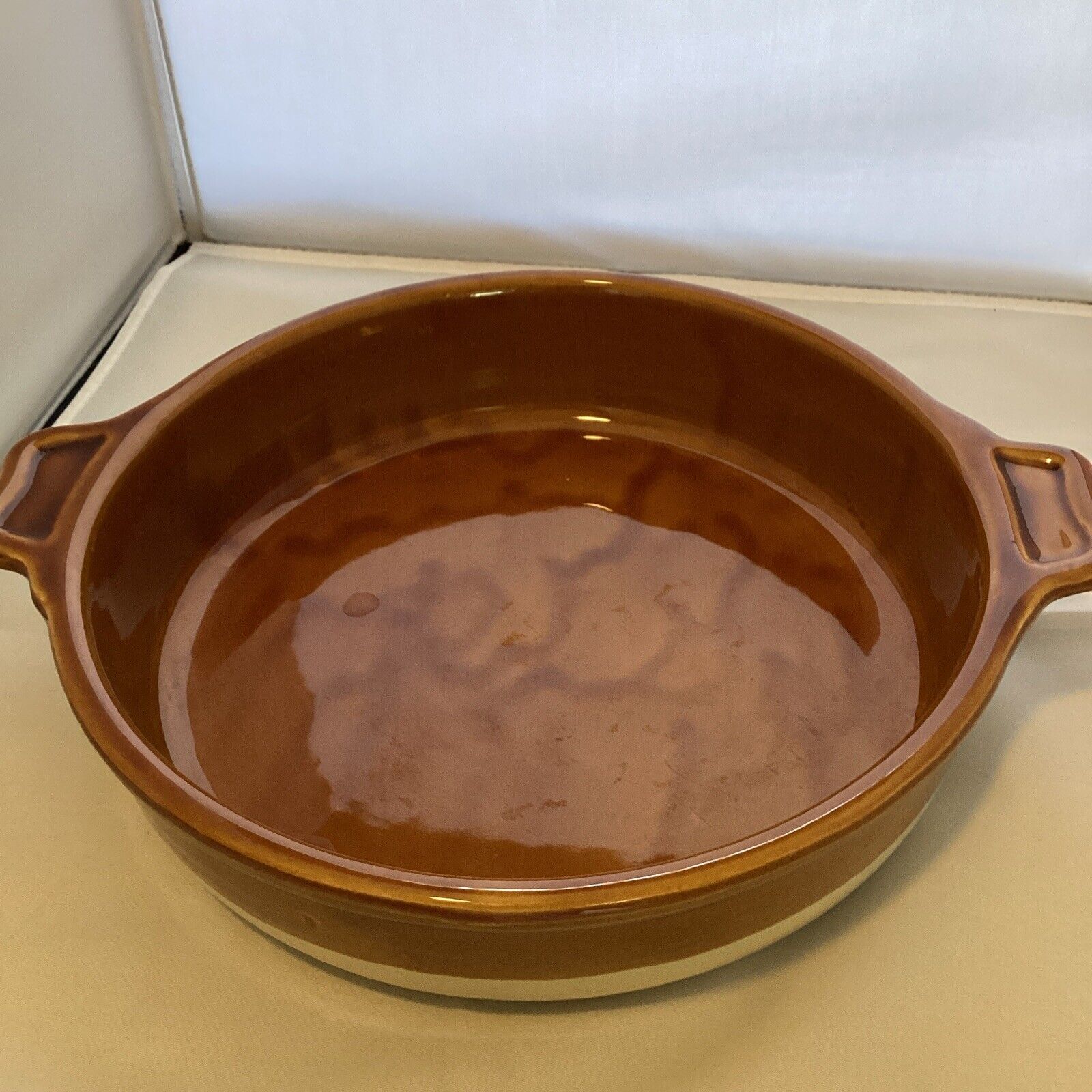  Brown Casserole Dish From France  3186 Emile Henry