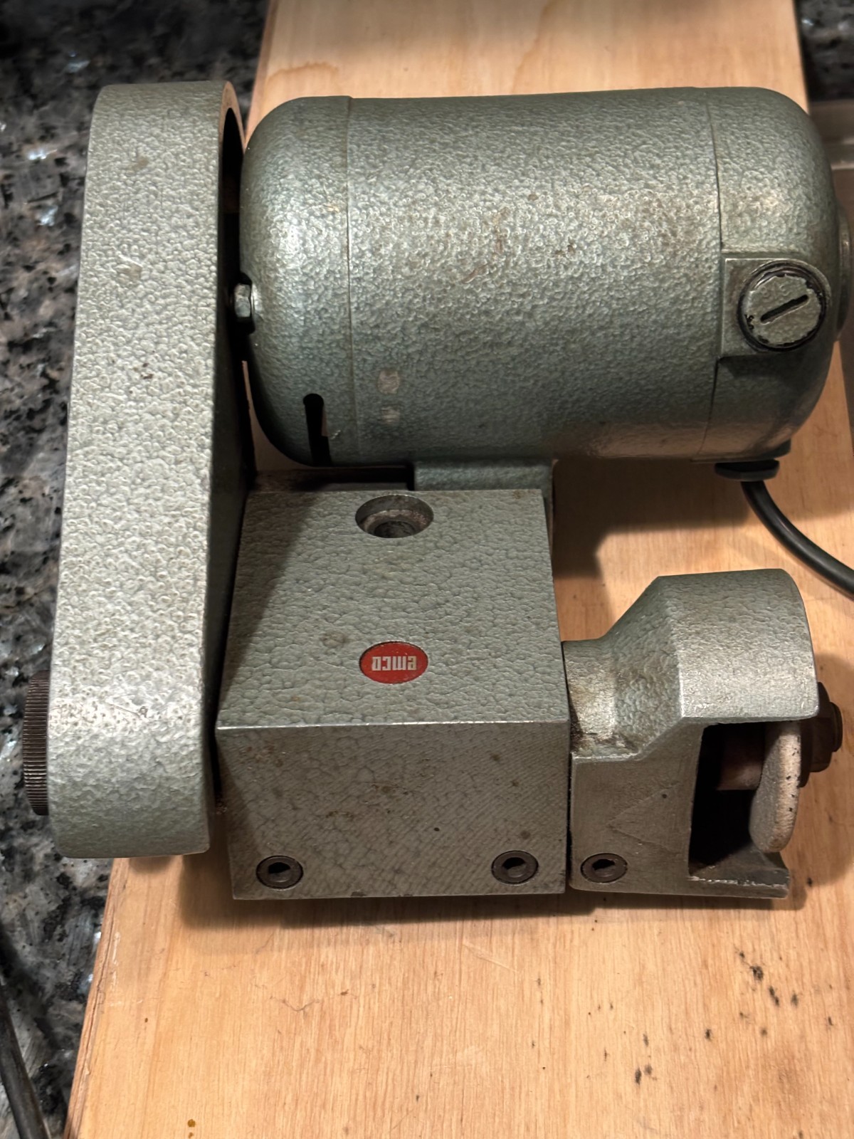RARE VINTAGE EMCO TOOL POST GRINDER – EXCELLENT CONDITION – STORED 40+ YEARS
