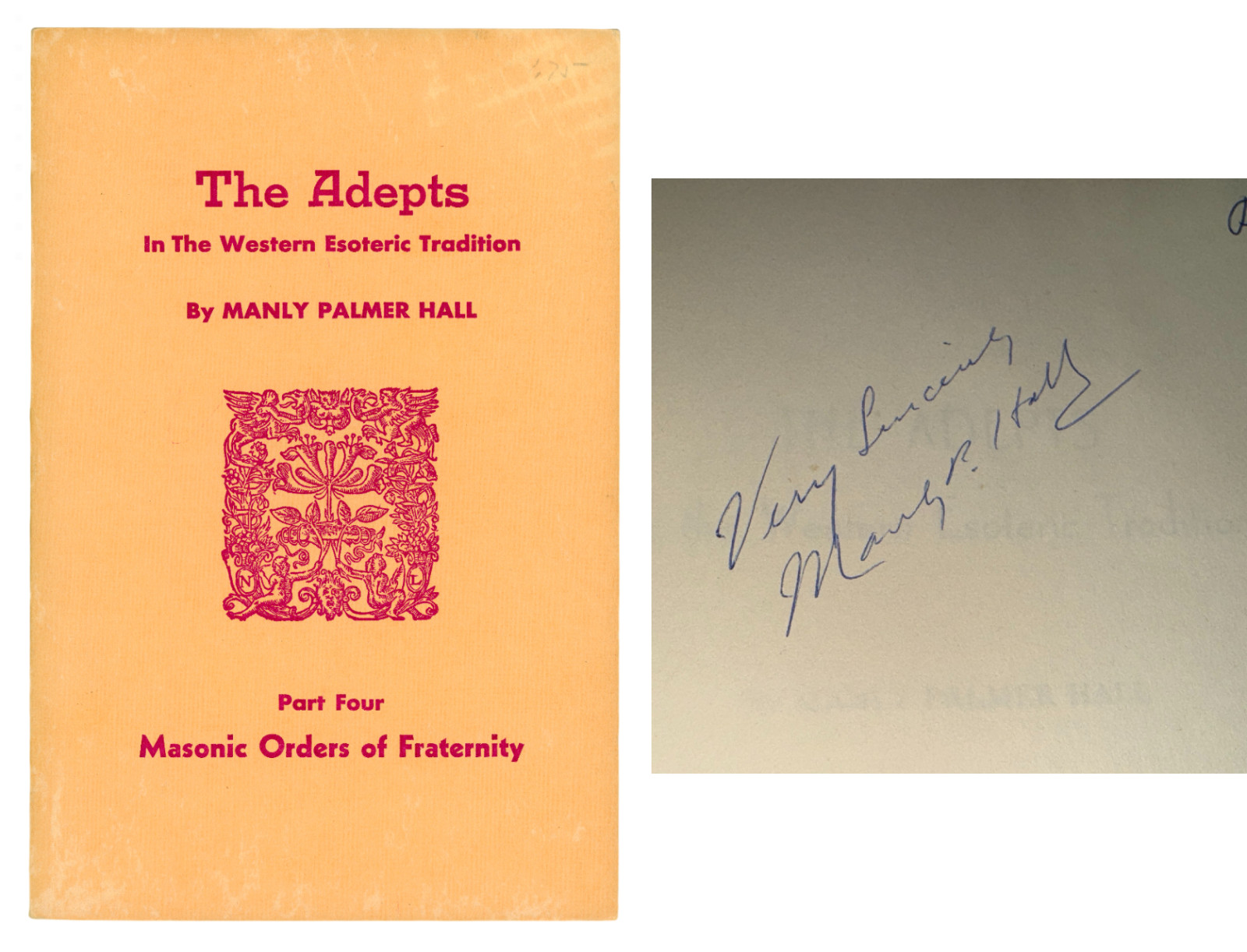 Manly P. Hall ~ Signed \