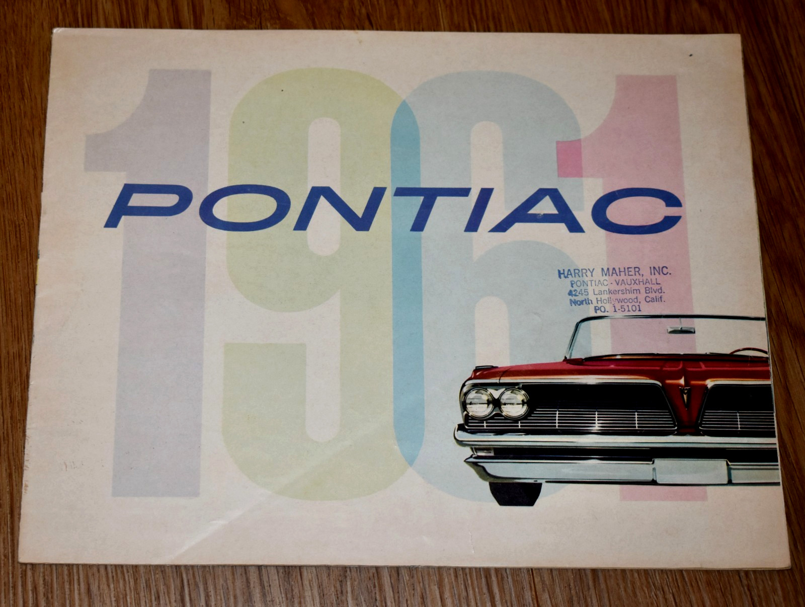 Original Vintage 1961 Ford Pontiac Full-Line Sales Brochure Dealer Catalog 16-pp