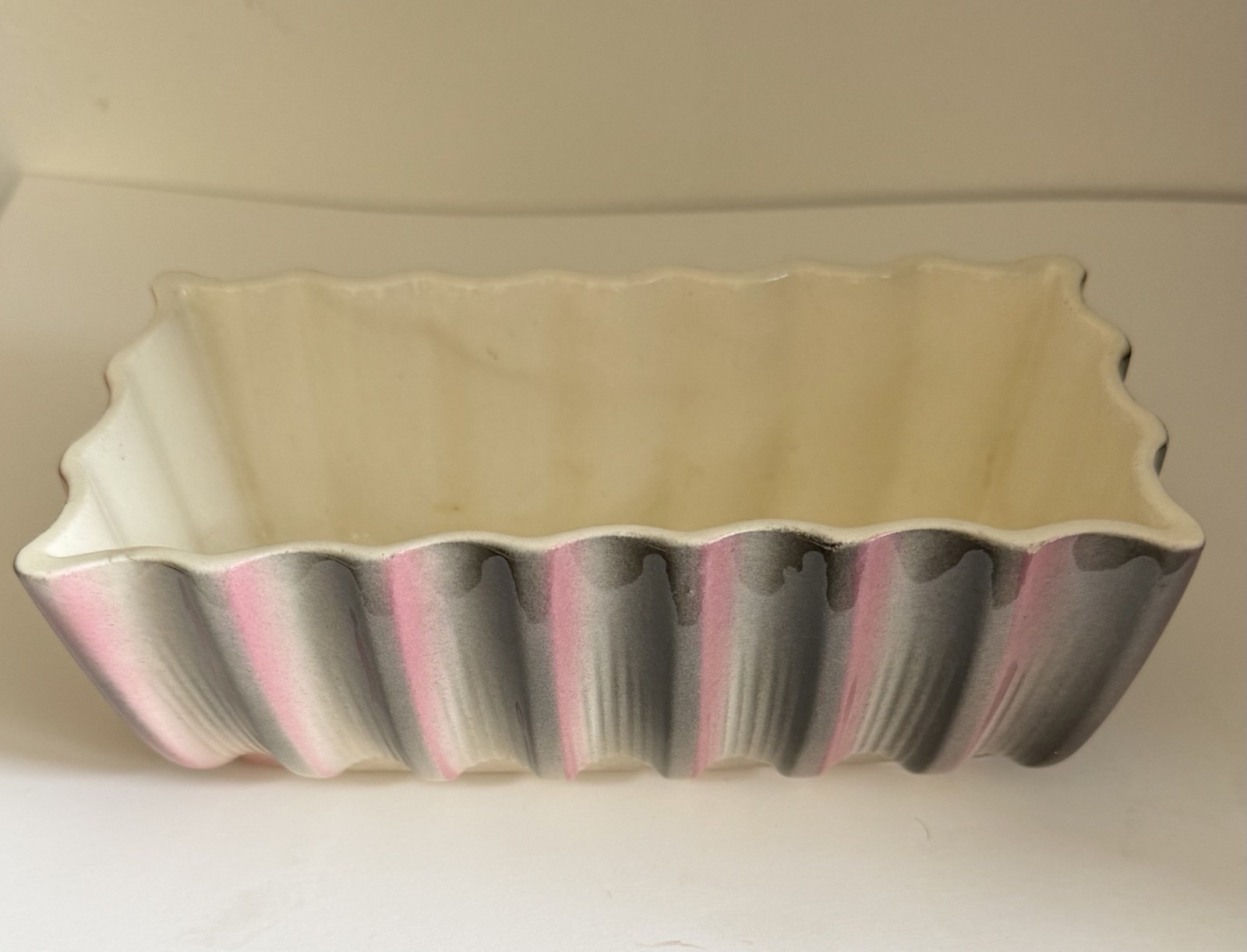 Vintage Royal Copley Rectangular Fluted Planter