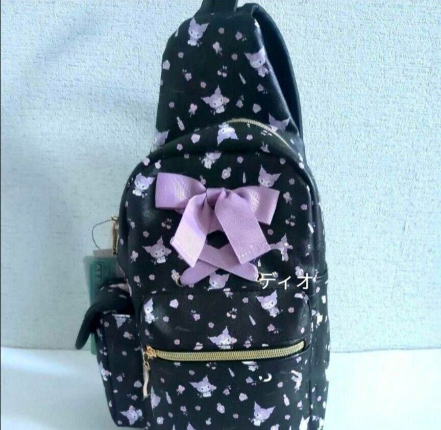 Sanrio Kuromi Sling Shoulder Bag Black Japan Limited Cute Kawaii