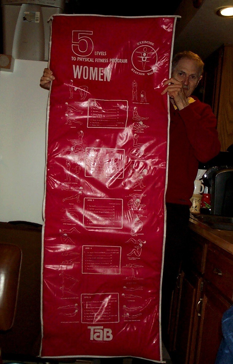 RARE Vintage TAB SODA Collectible Workout Exercise Mat Women Men Coca-Cola Nasco