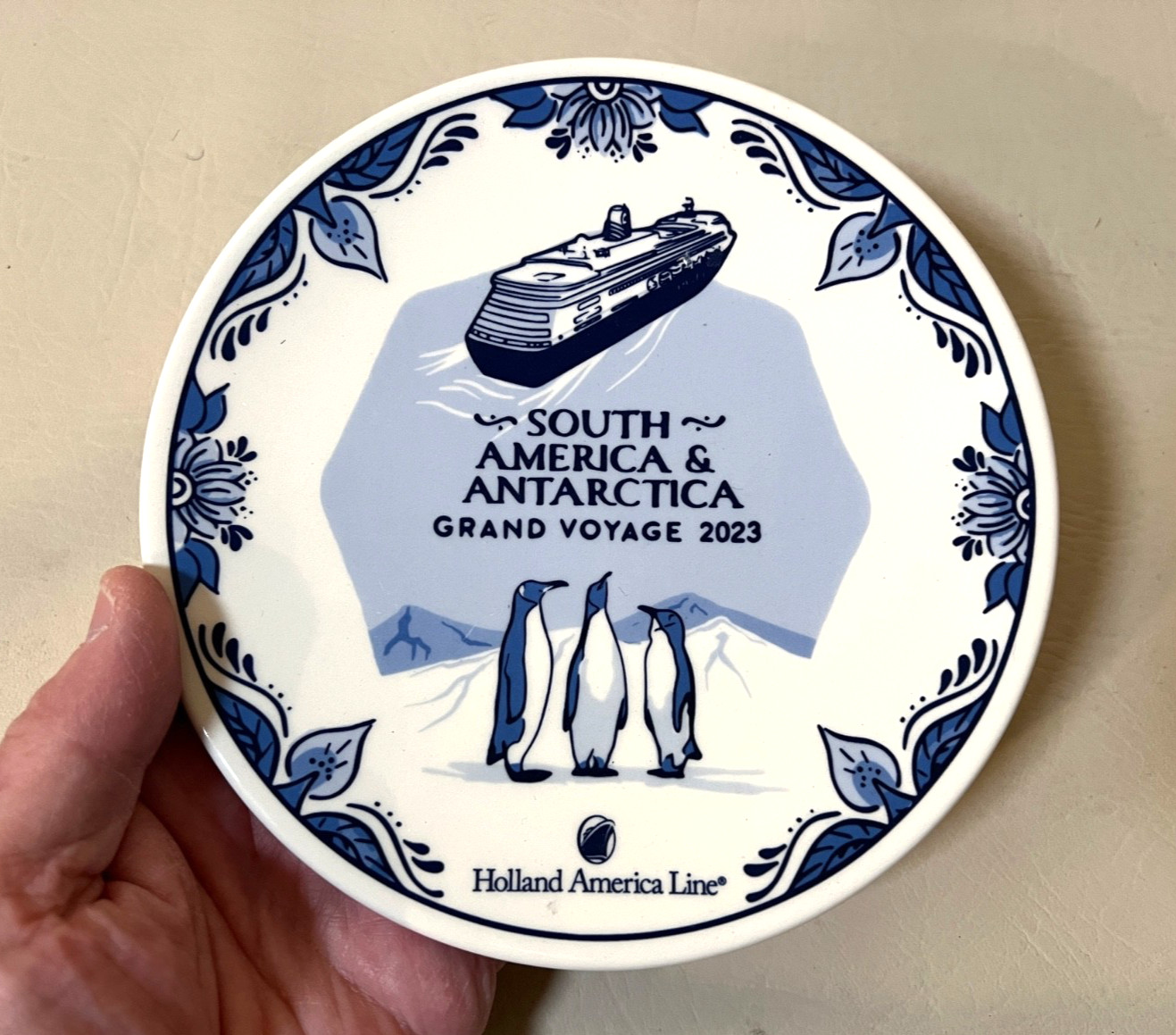 Holland America 2023 Grand Voyage 6.5” Plate - South America & Antarctica Holland America 2023 Grand Voyage 6.5” Plate - South America & Antarctica