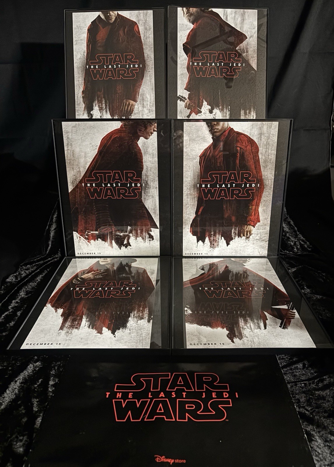 Star Wars: The Last Jedi Disney Store Force Friday mini poster pack (6) Rare
