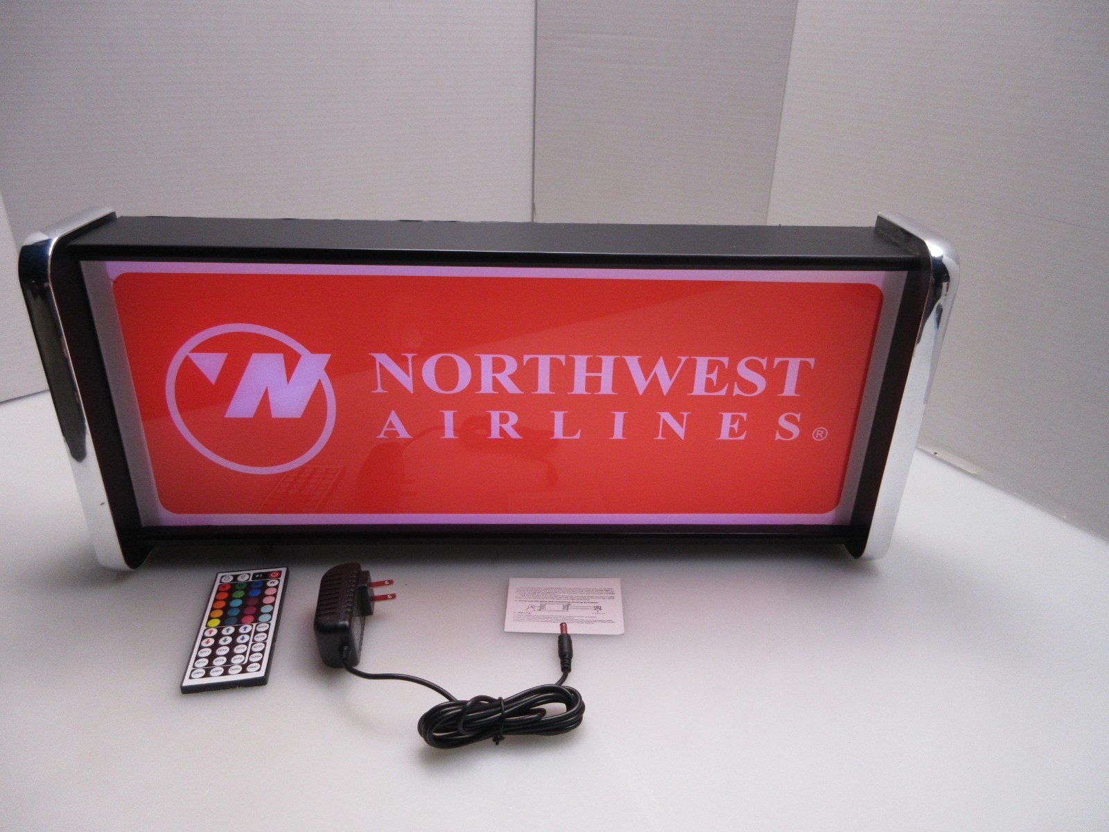 Northwest Airlines LED Display lighted sign lightbox Wall hanging Light