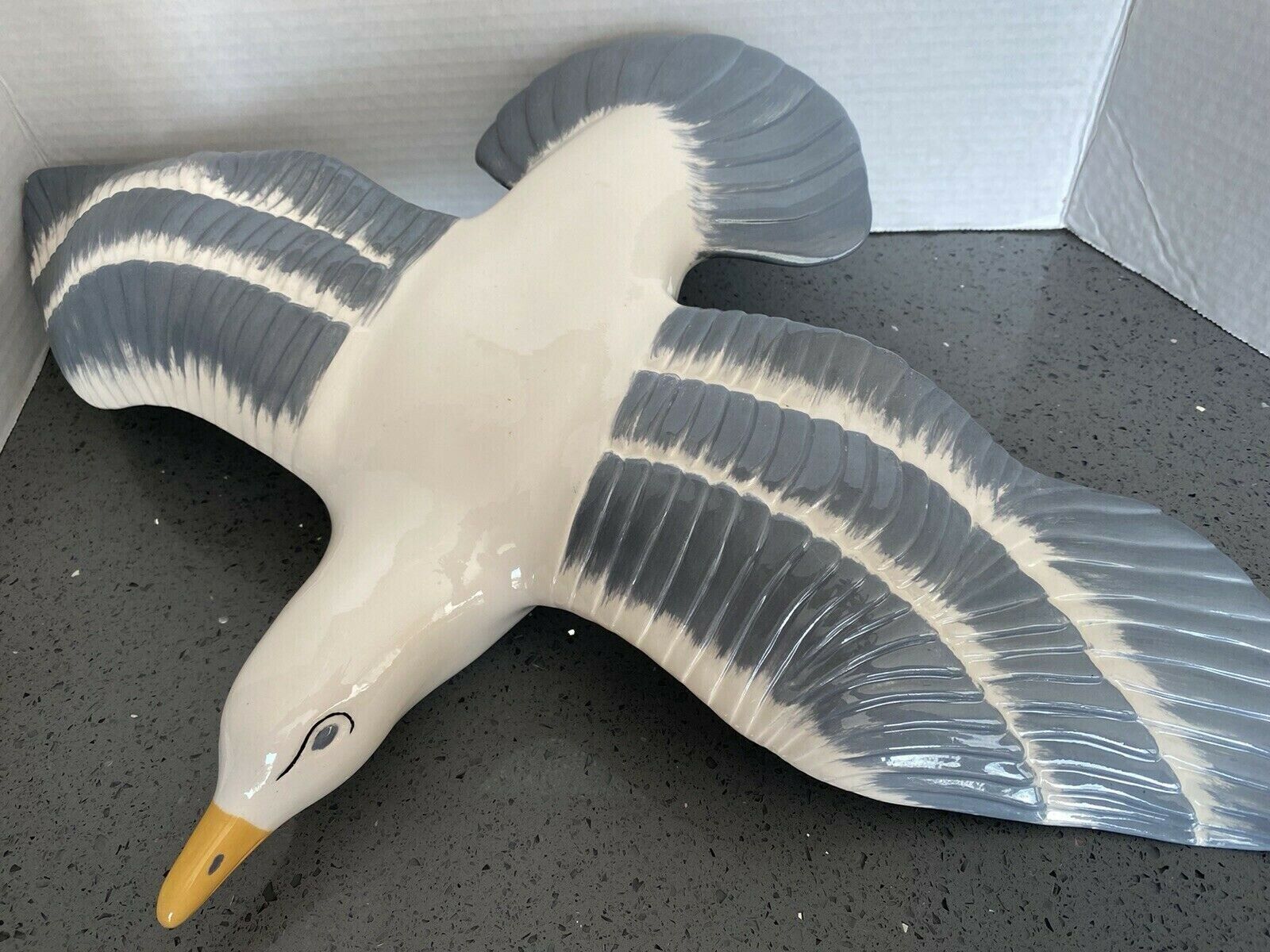 Porcelain Seagull Beautiful Details Large  23