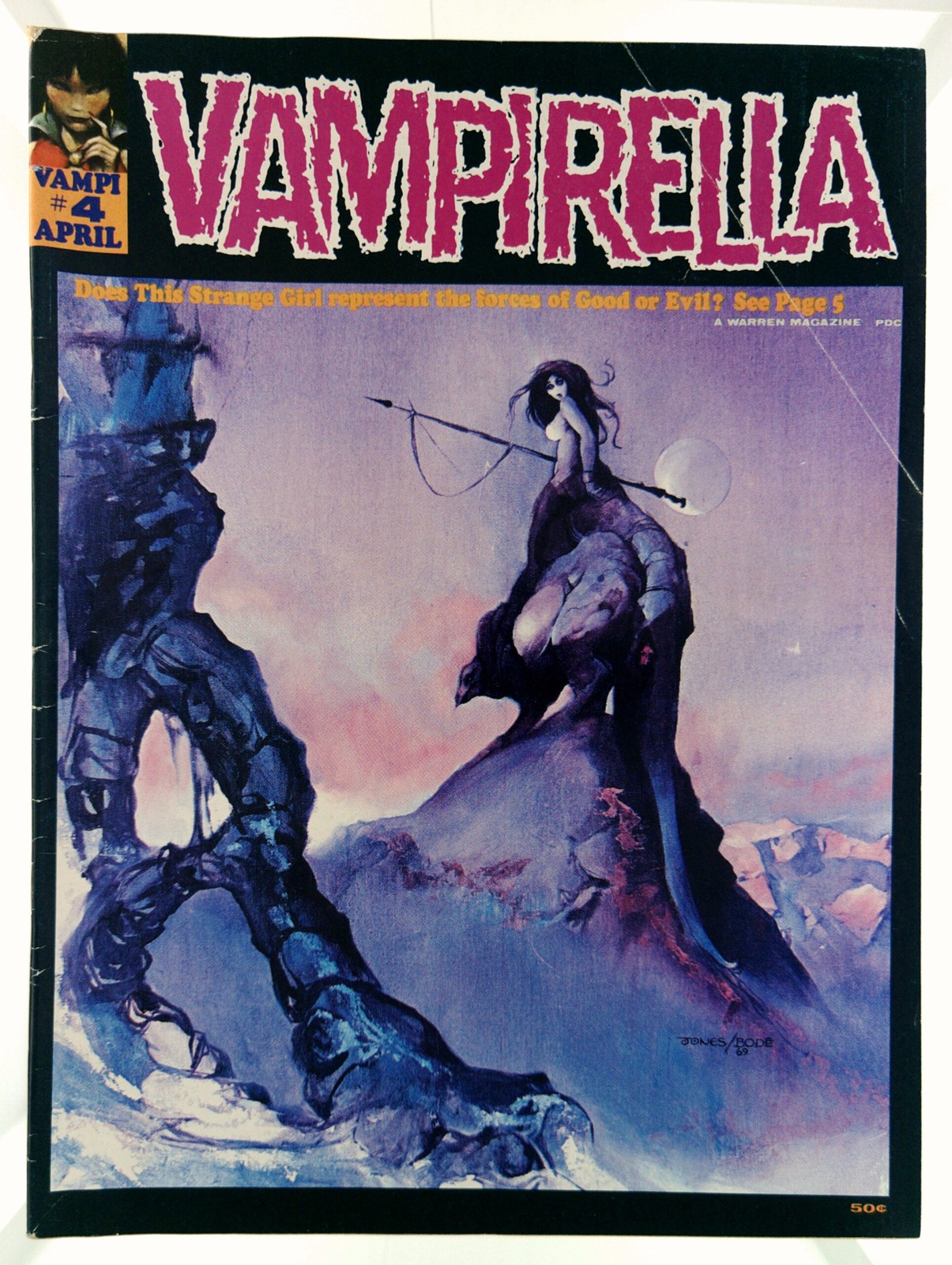 Vampirella #4 1970 Warren Comics VG+ Comic Book Magazine